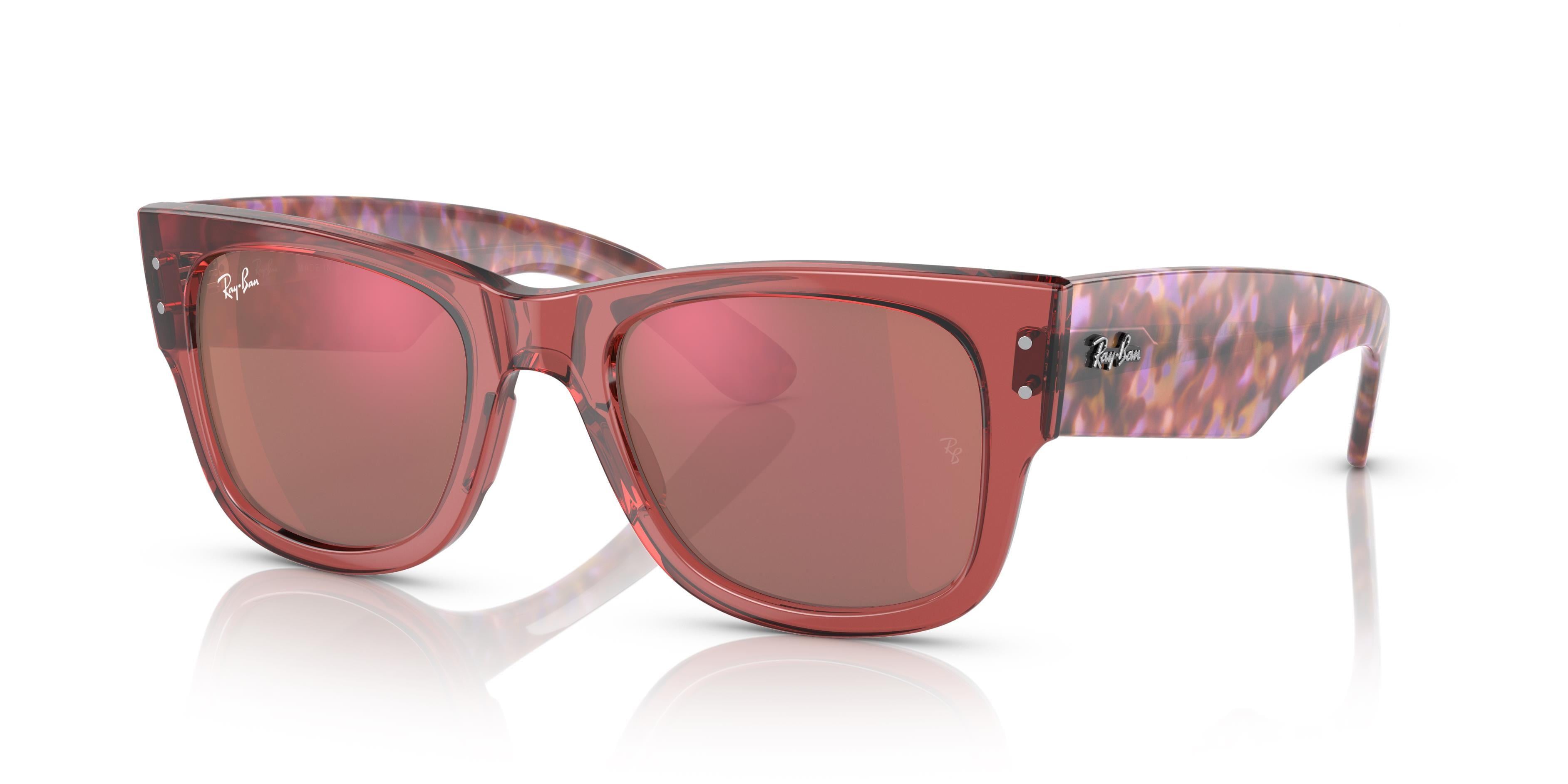 RAY-BAN RB 0840S 66372K 51 MEGA WAYFARER UNISEX PEMBE KÖŞELİ ÇERÇEVE GÜNEŞ GÖZLÜĞÜ