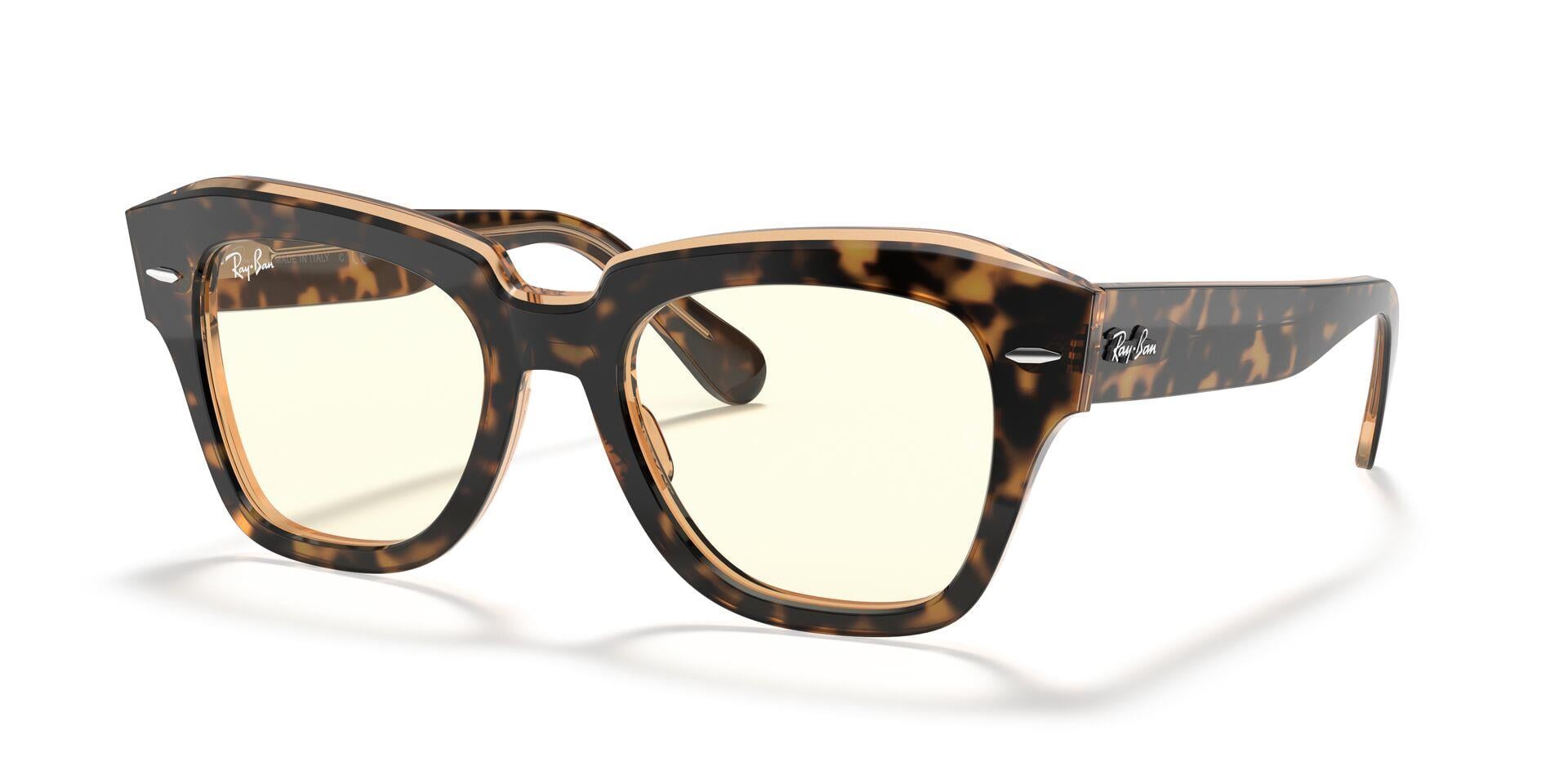 RAY-BAN RB 2186 1292BL 49 STATE STREET EVOLVE KADIN KAHVE KÖŞELİ ÇERÇEVE GÜNEŞ GÖZLÜĞÜ