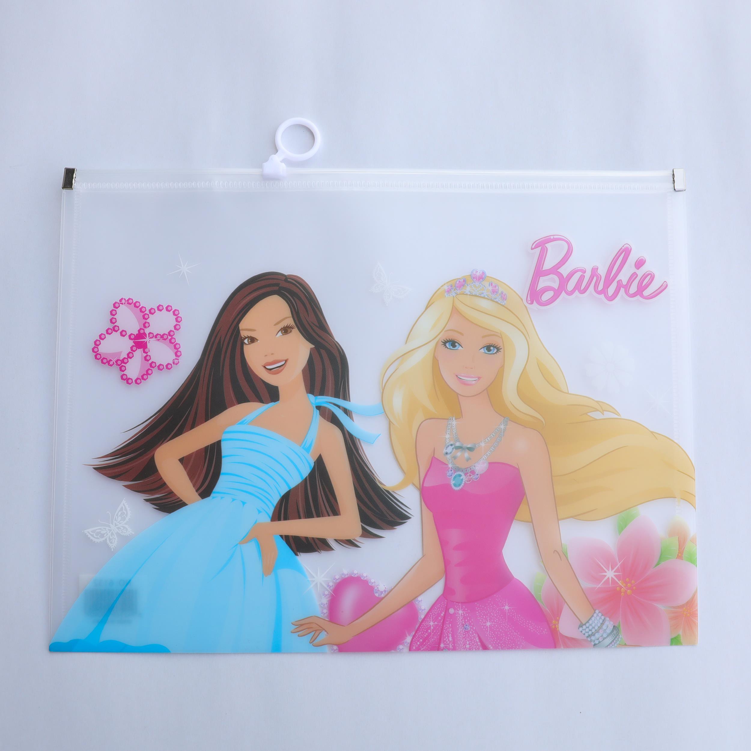 Barbie Şeffaf Dosya A4 Boyu