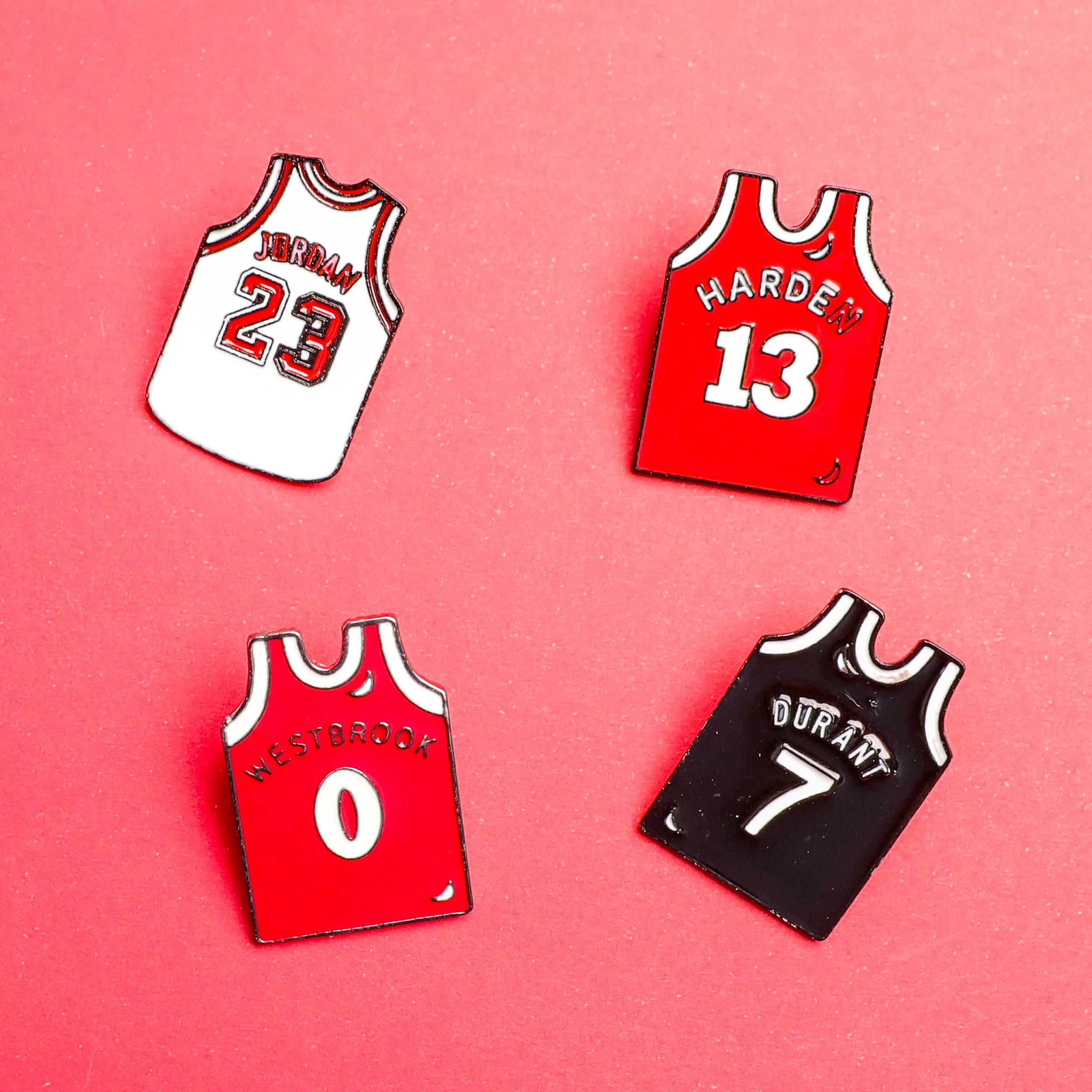 Basketbol Forması 4 lü Set Rozet - Broş