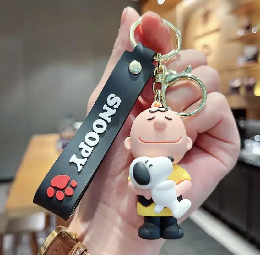 Charlie Brown Snoopy Karakterleri Silikon Anahtarlık Çanta Süsü