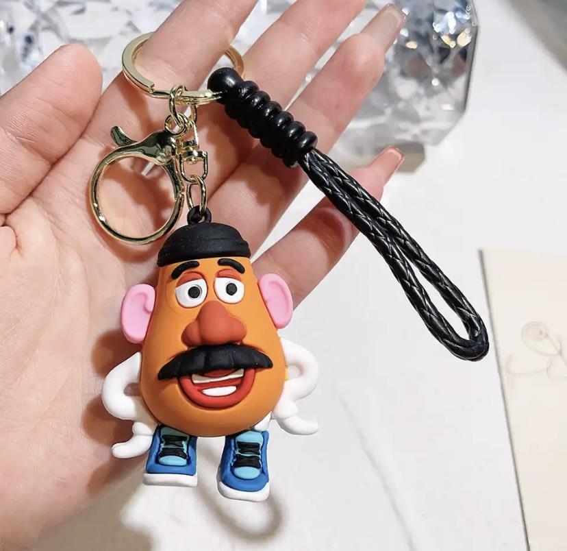 Disney oyuncak hikayesi silikon  Oyuncak Hikayesi Silikon Anahtarlıklar Sevimli  Bay Patates Kafa 