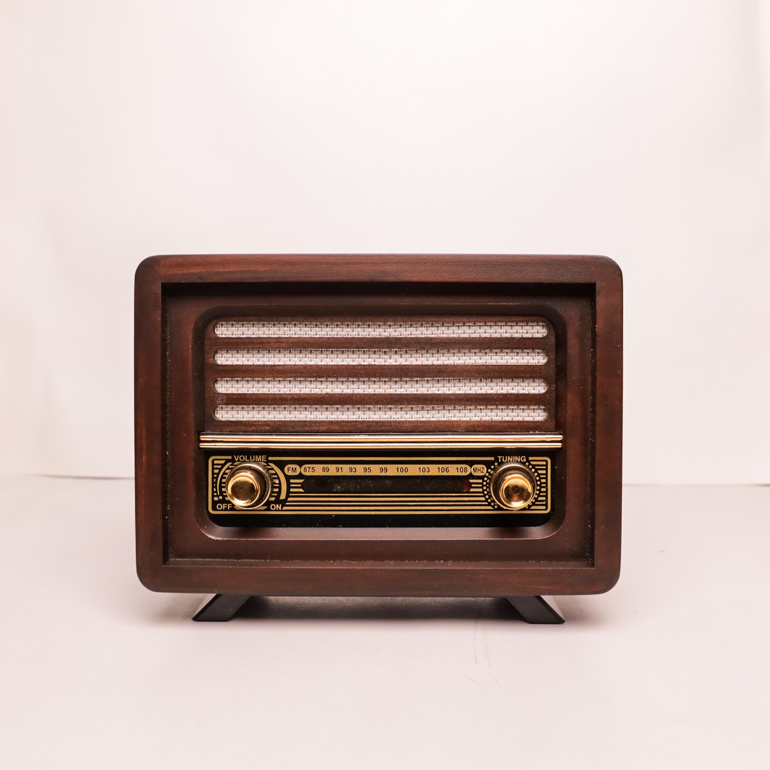 FM RADYO ÖZELLİKLİ LALELİ MODEL NOSTALJİK RADYO
