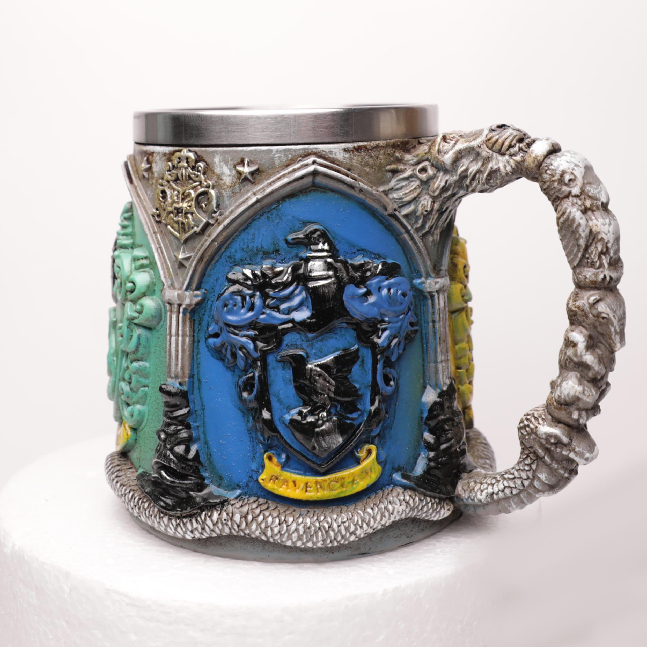 Hufflepuff Gryfindor Slytherin Ravenclaw Figürlü Paslanmaz Çelik Kupa