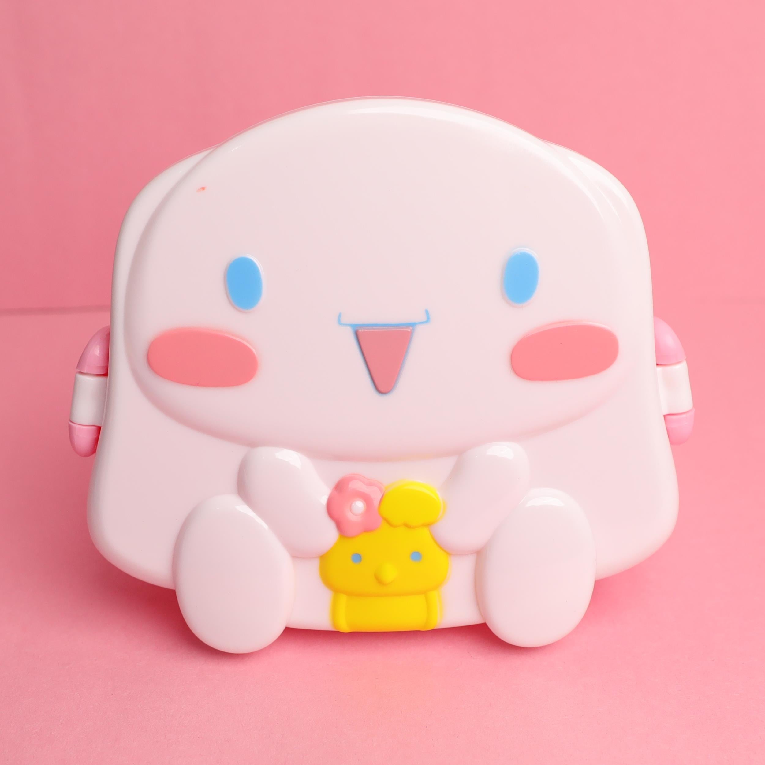 Kawaii Cinnamoroll Bölmeli Plastik Kaşıklı Beslenme Yemek Kabı Pembe
