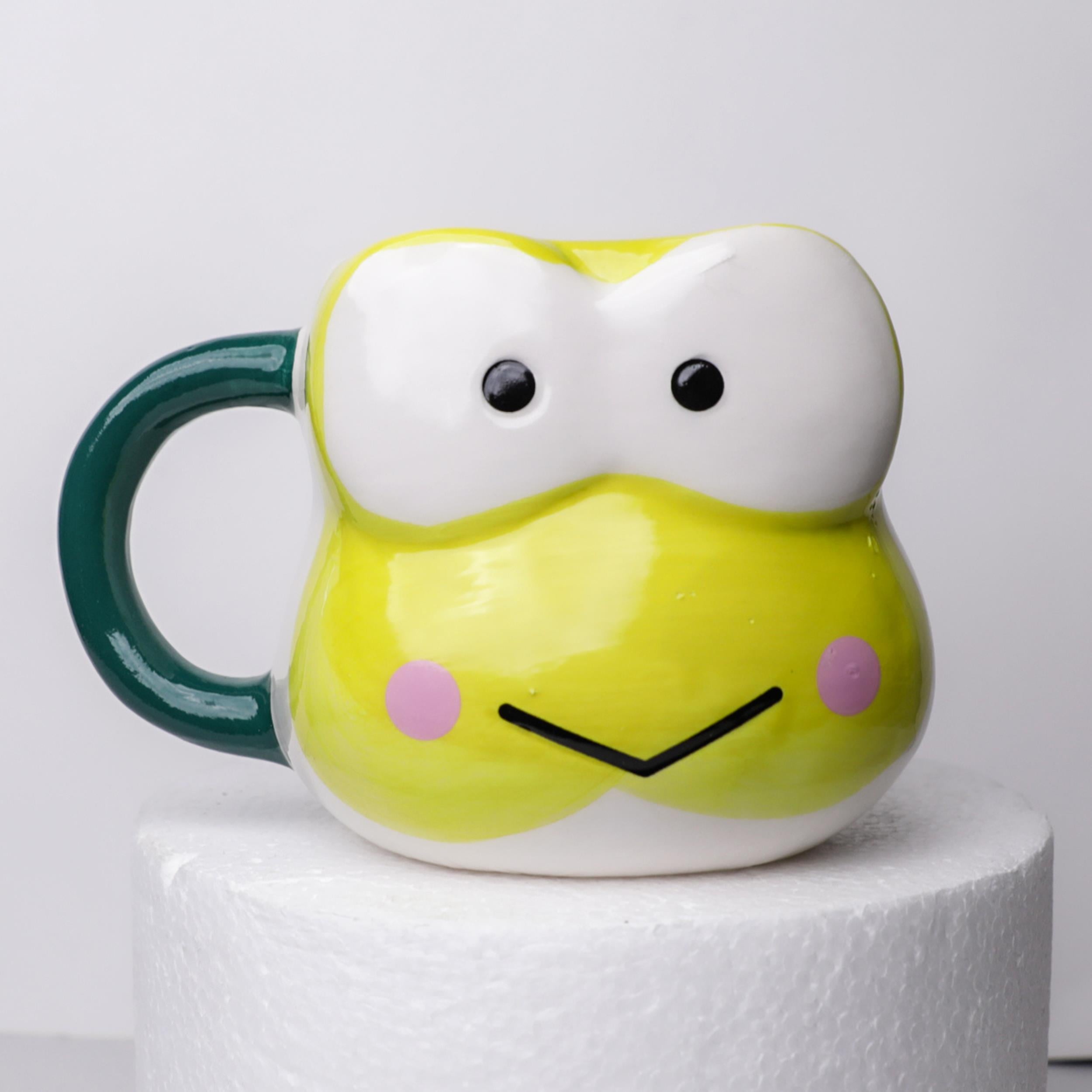 Keroppi Tasarımlı 3D Seramik Kupa Bardak