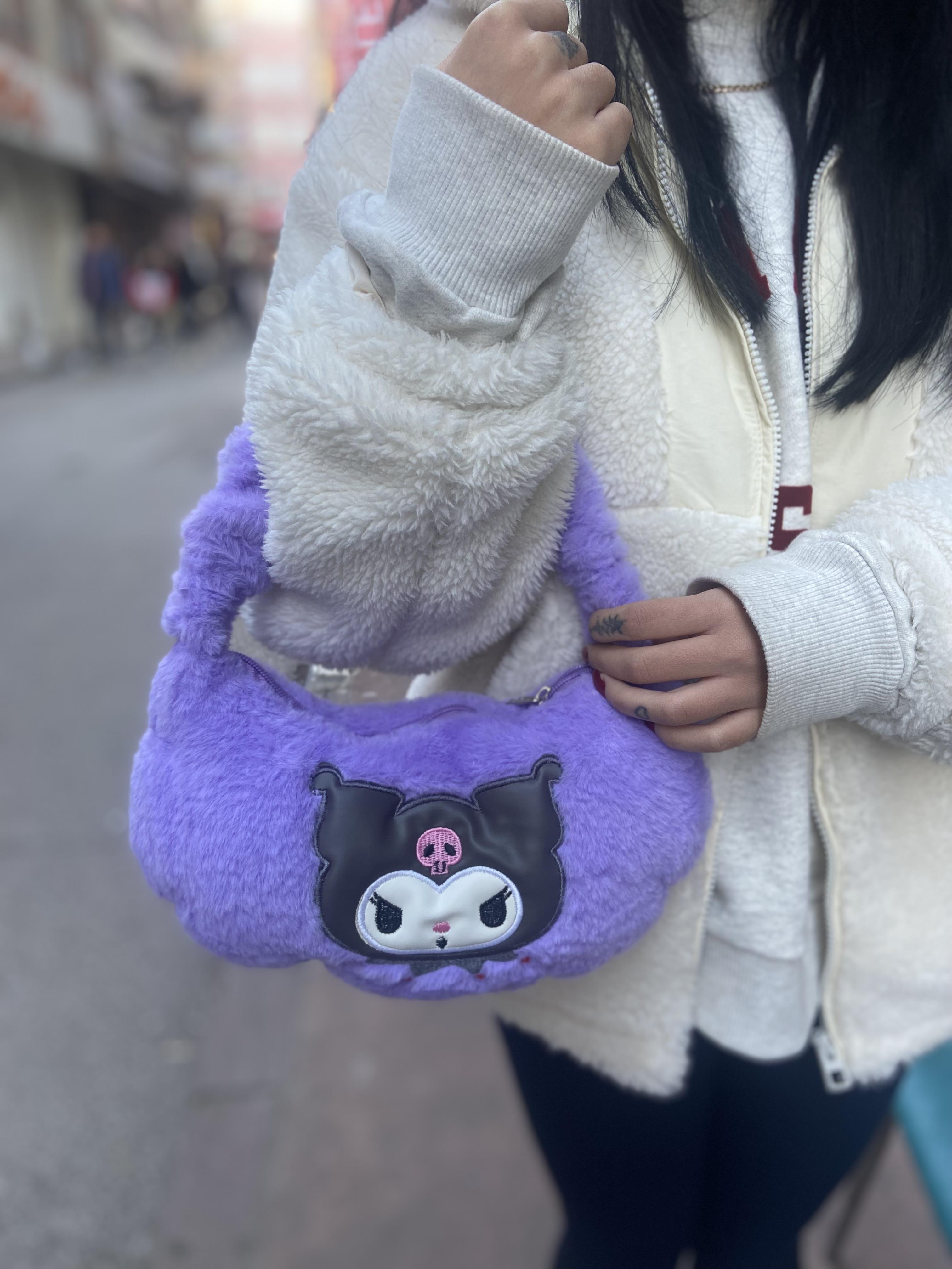Kuromi Peluş El Çantası  Fermuarlı