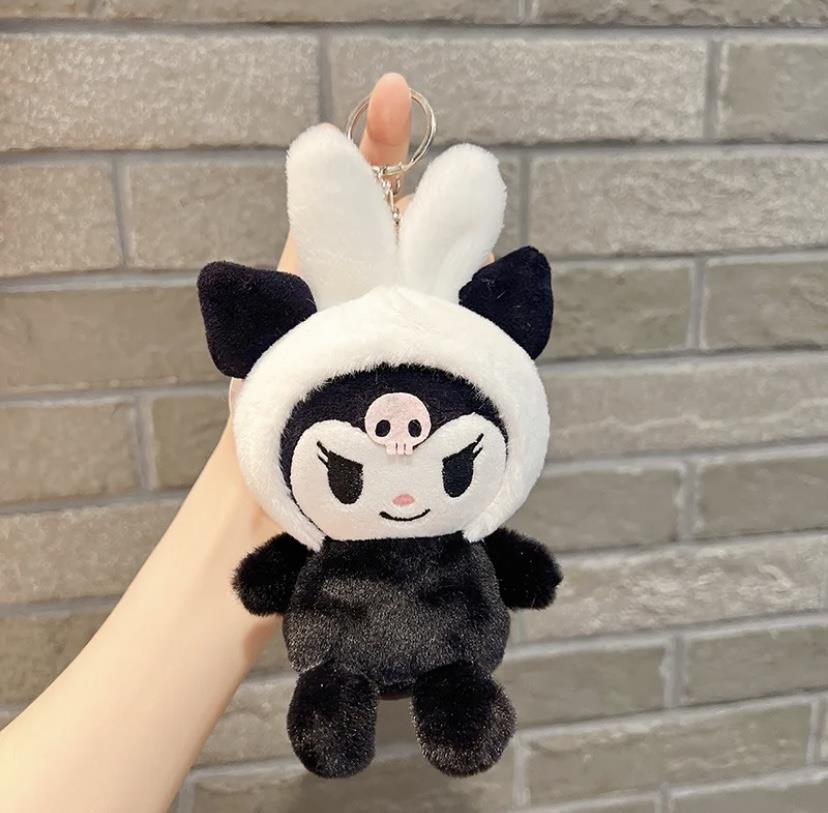 Kuromi  Peluş Taçlı Anahtarlık 