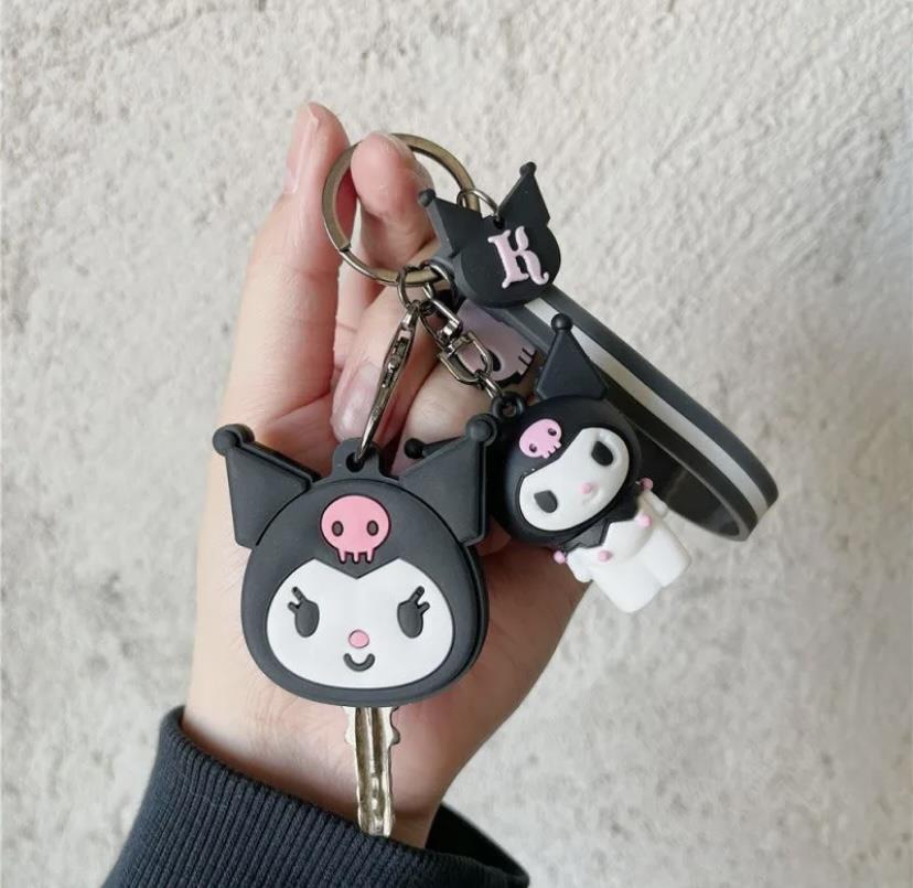 Kuromi Sanrio Silikon Anahtarlık & Anahtarlık Kılıfı
