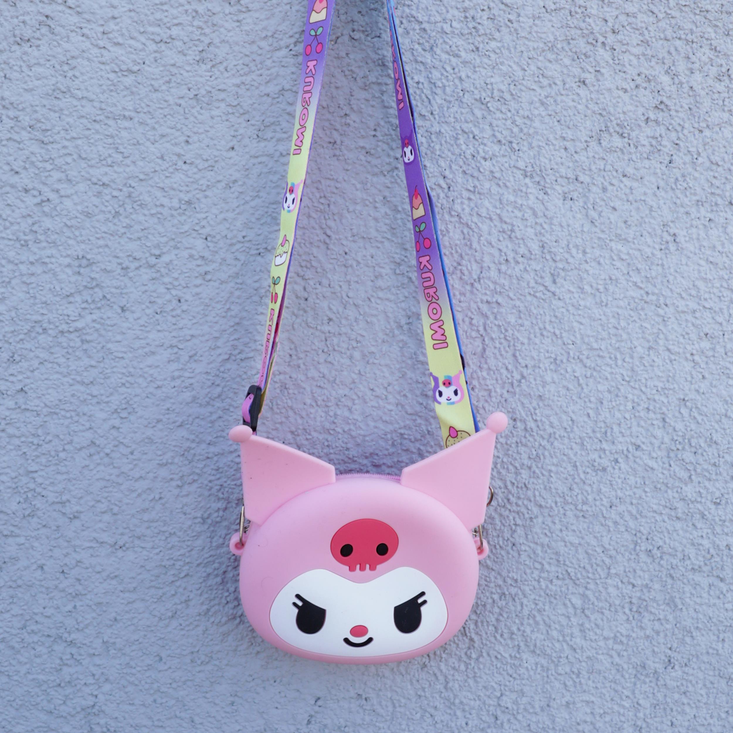 Kuromi Silikon Çanta Pembe 