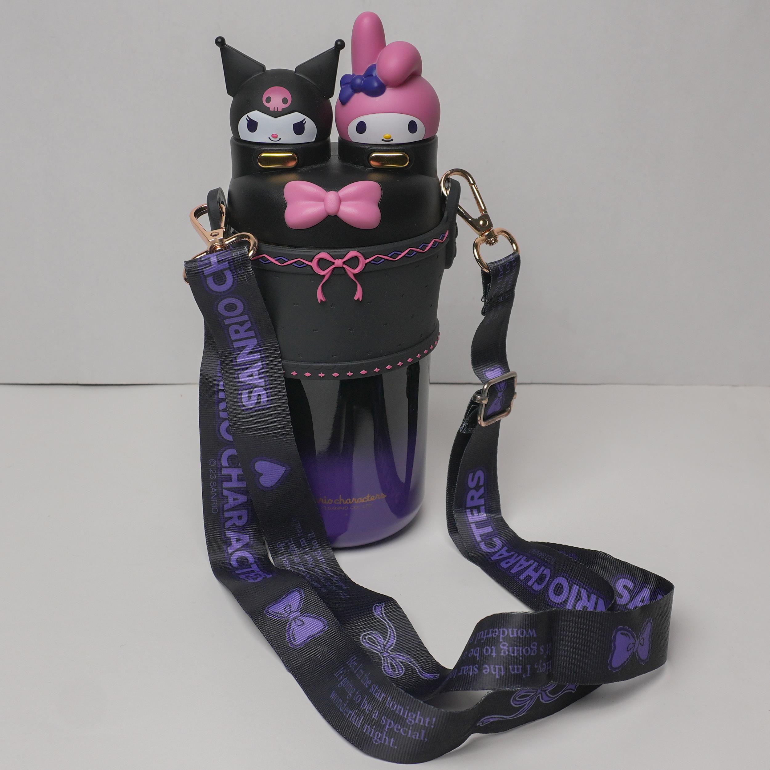 Kuromi Ve My Melody Çift Pipetli Matara