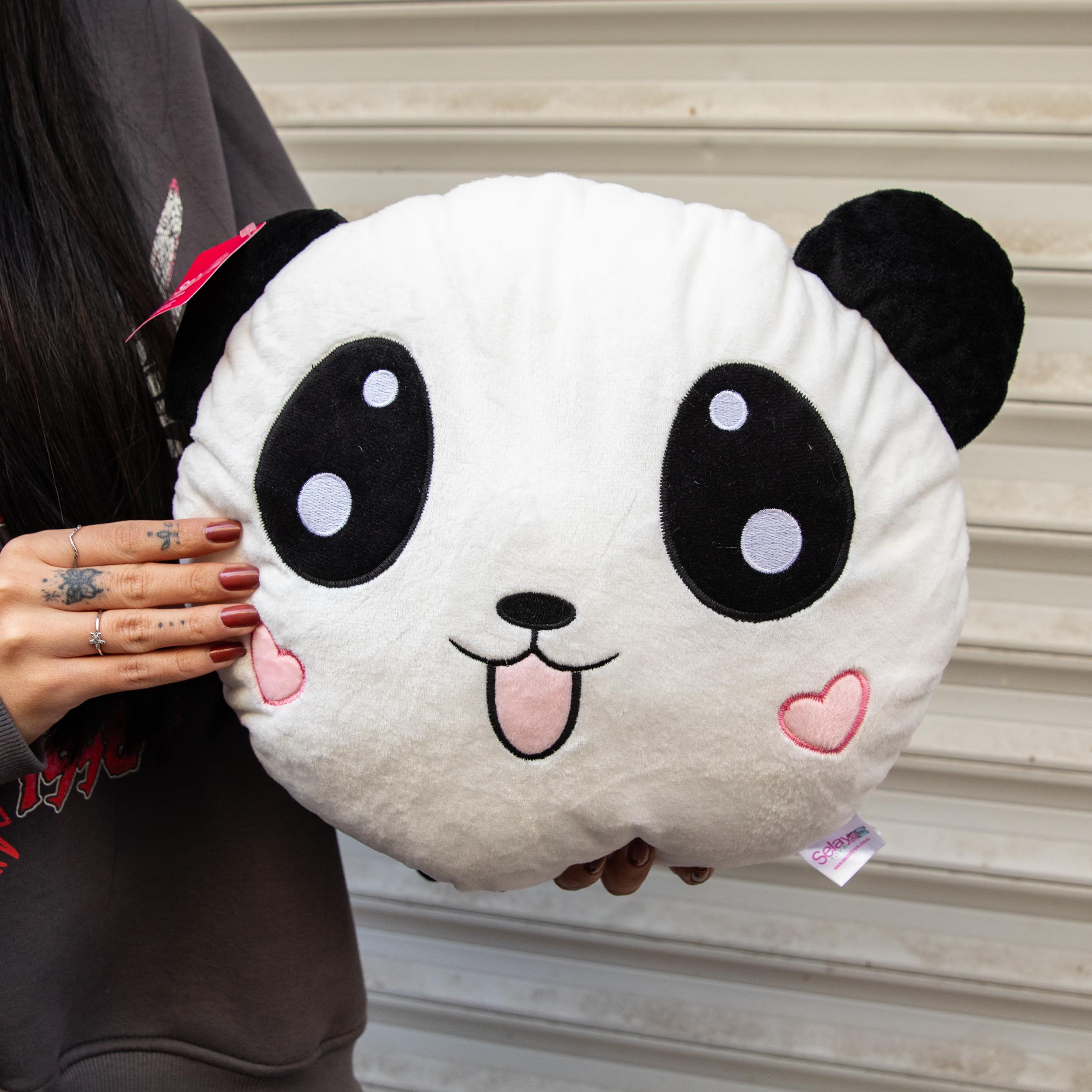 Peluş Panda Tasarımlı Yastık 