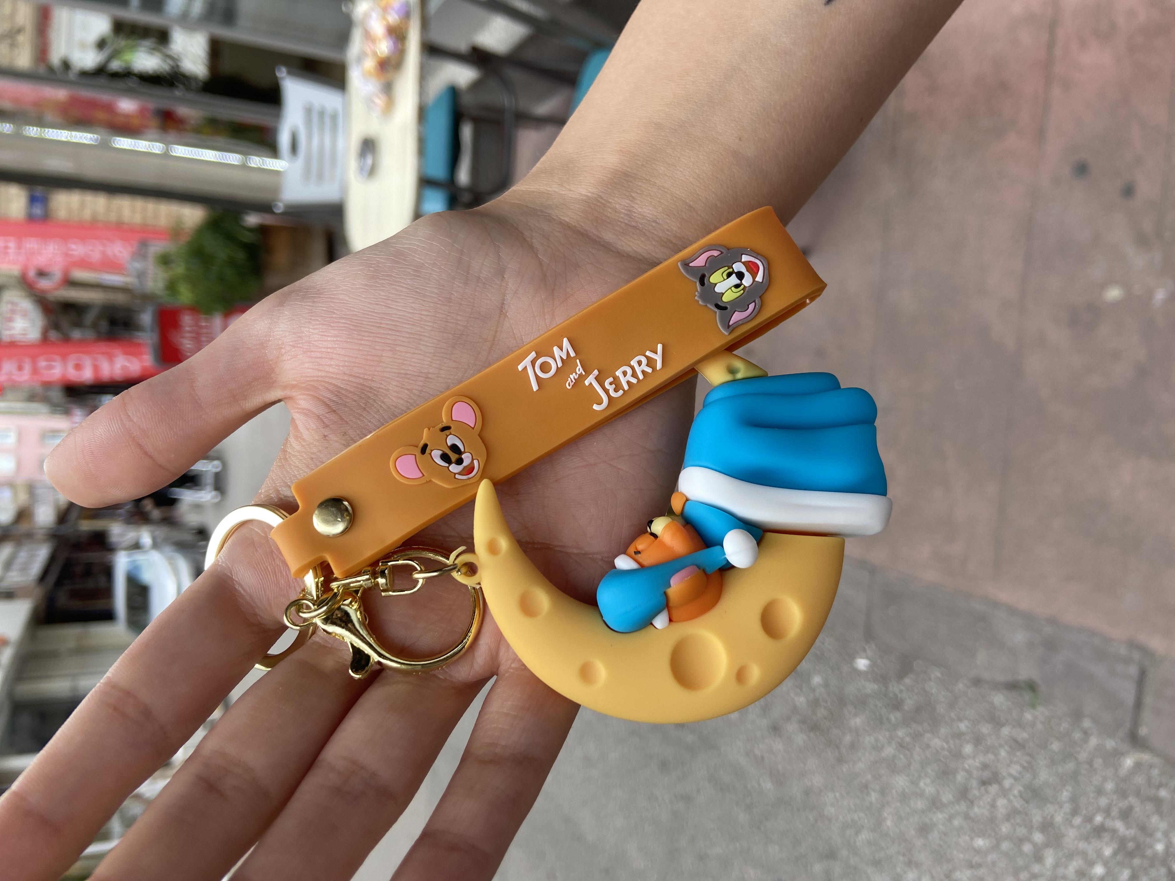 Pijamalı Uyuyan Tom&Jerry Anahtarlık Çanta Süsü Jerry