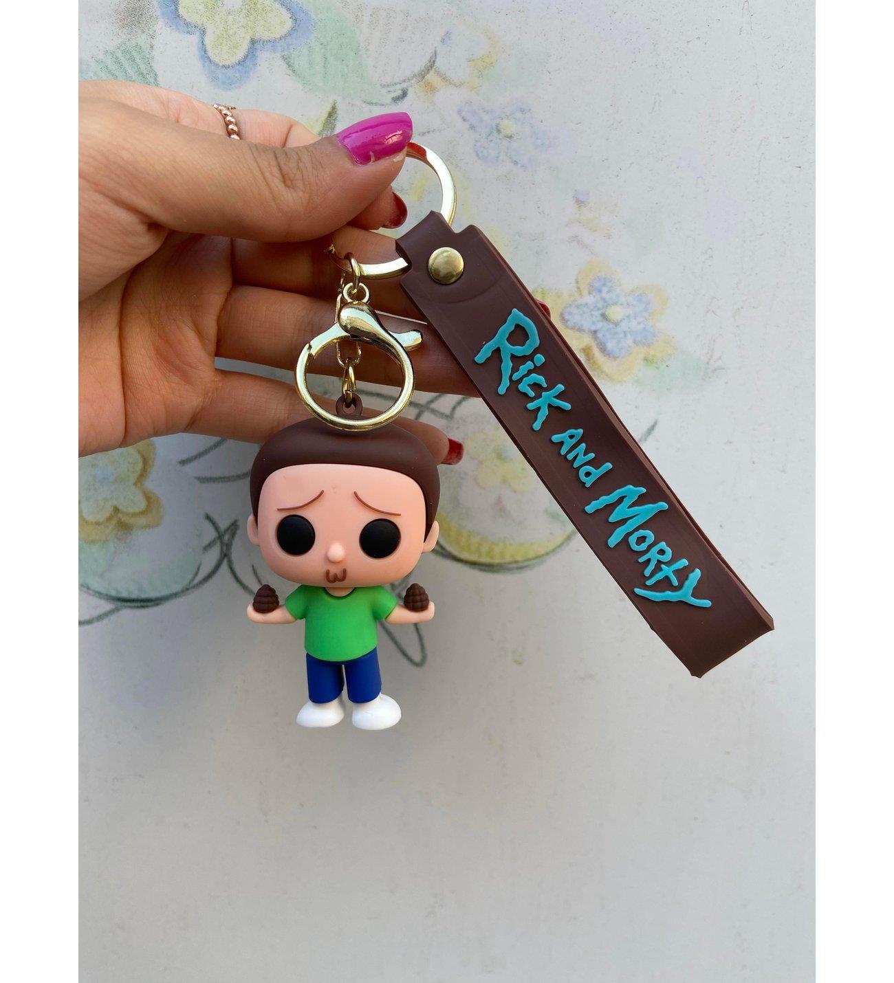 Rİck And Morty Silikon Anahtarlık Çanta Süsü-MORTY