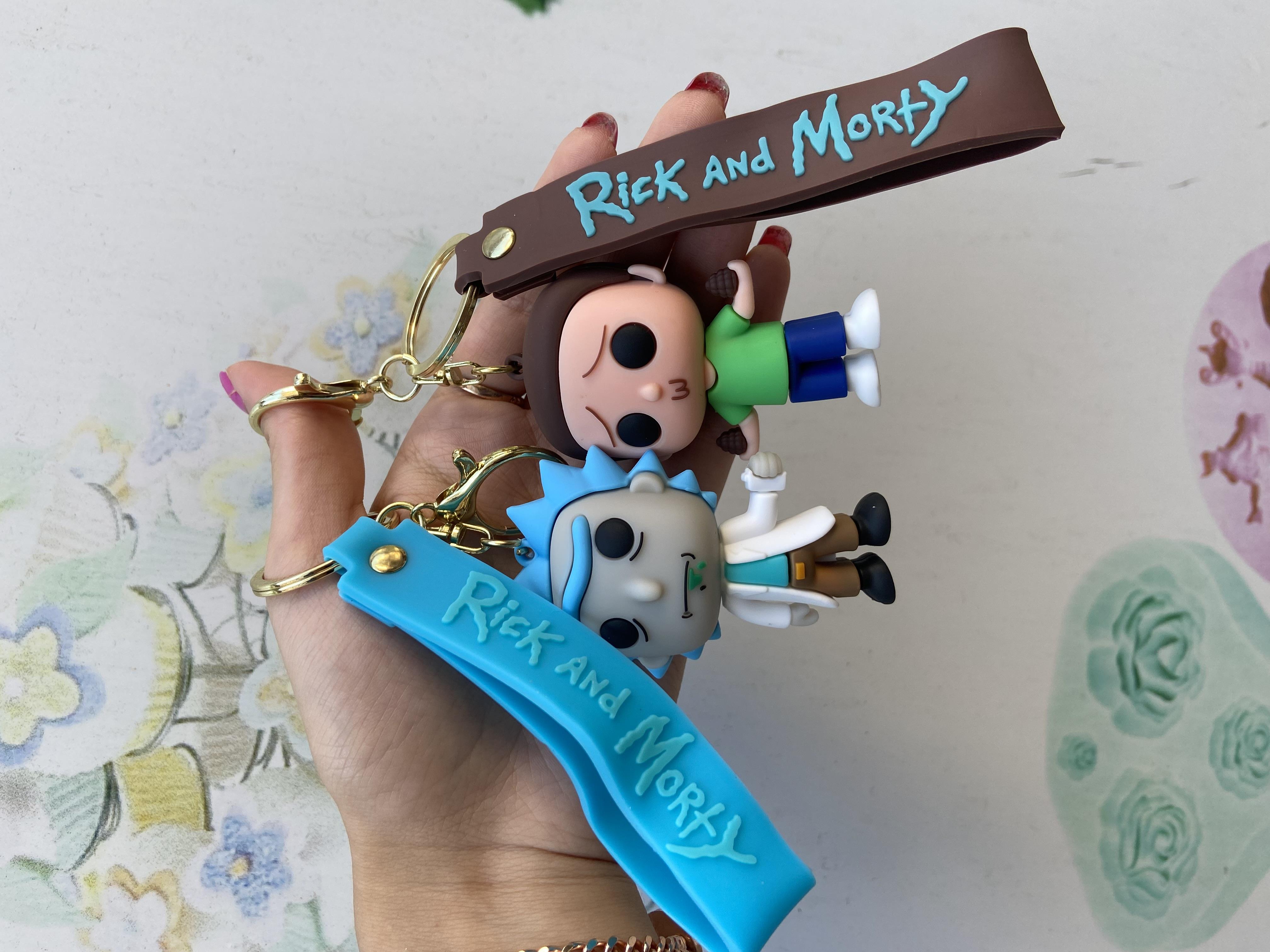 Rock And Morty Silikon Anahtarlık Çanta Süsü