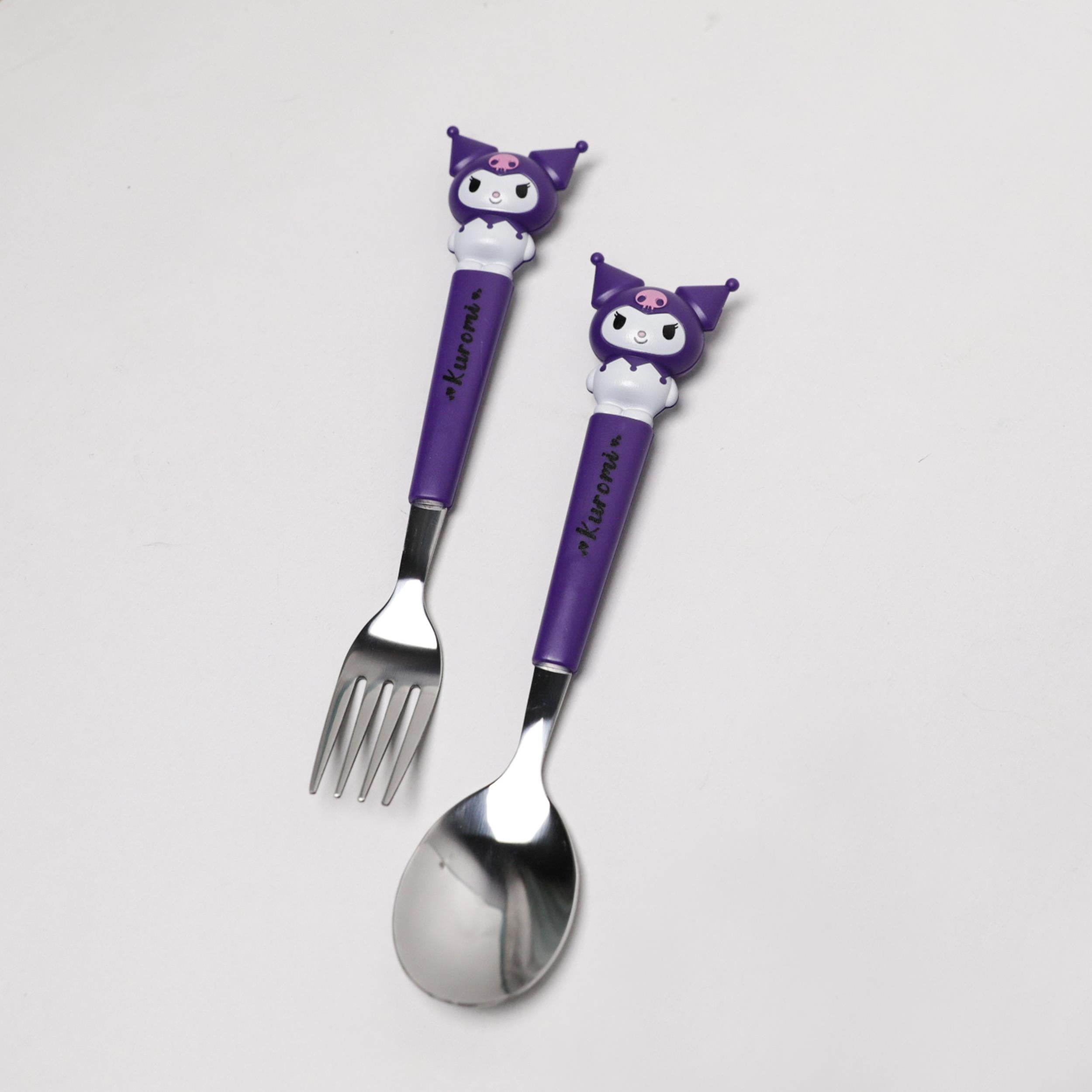 Sanrio Kuromi 2li Çatal Kaşık Takımı