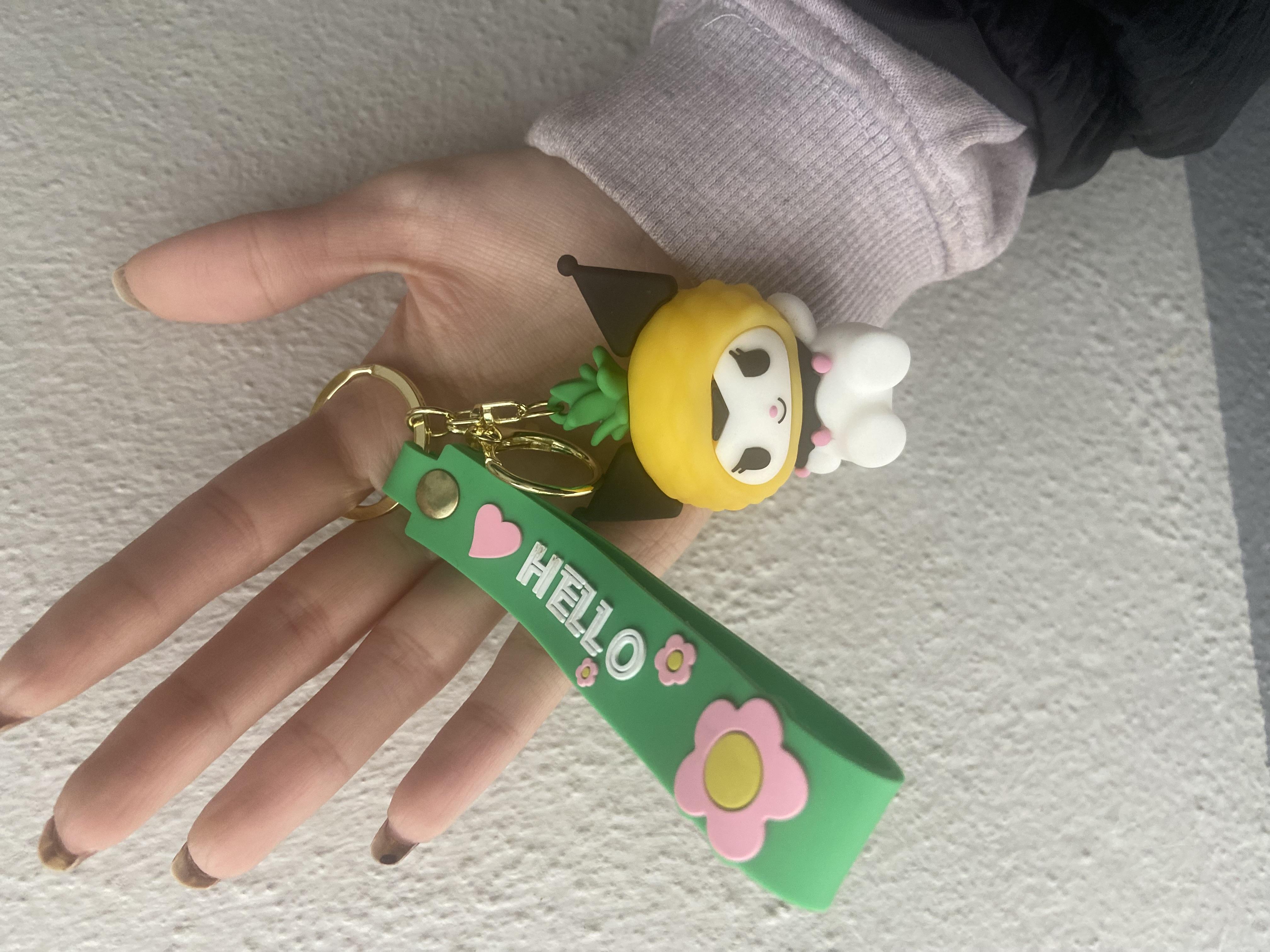 Sanrio KuromiSilikon  Anahtarlık  Çanta  Süsü  