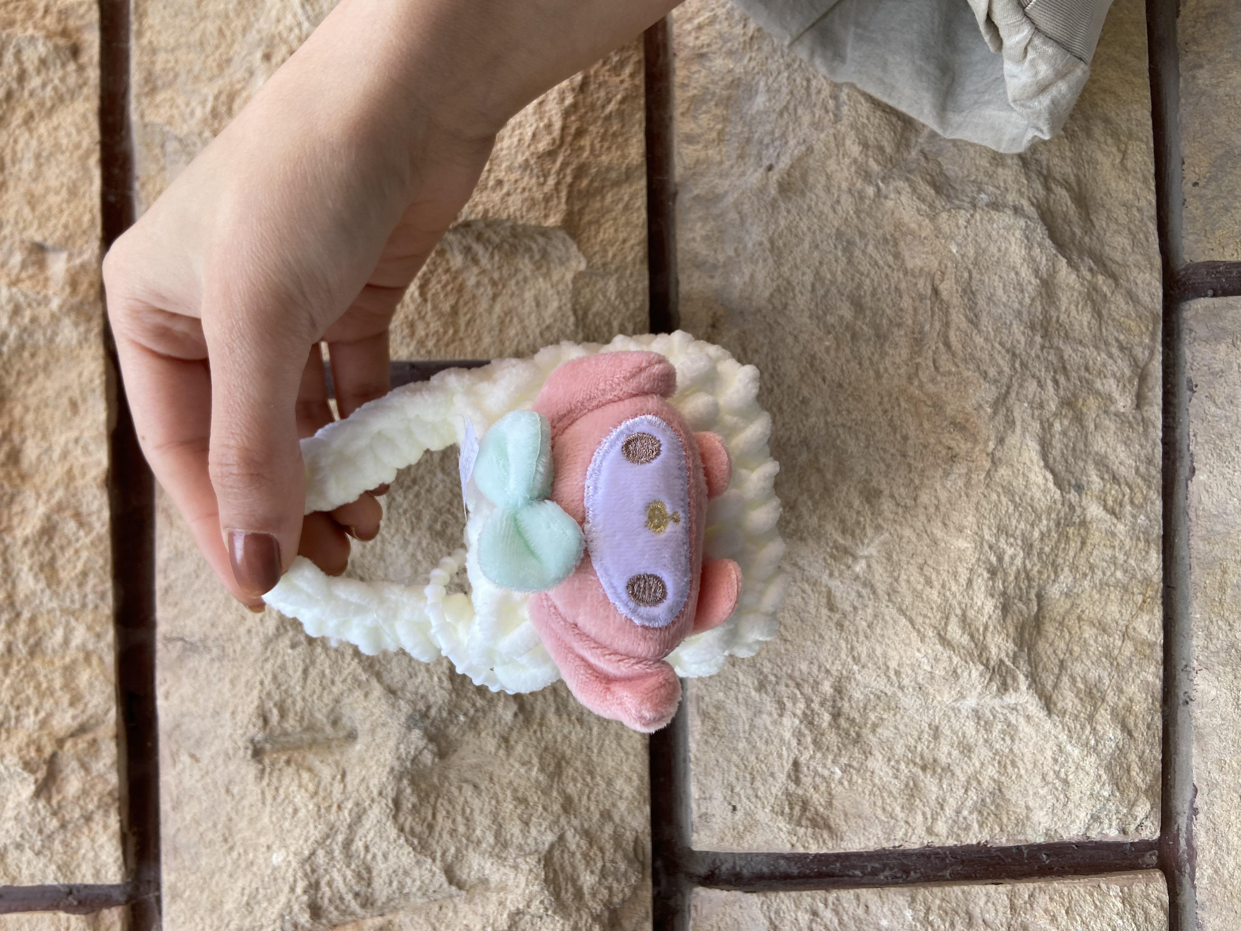 Sanrio My Melody Tasarımlı Örgü Cüzdan Peluş Anahtarlık