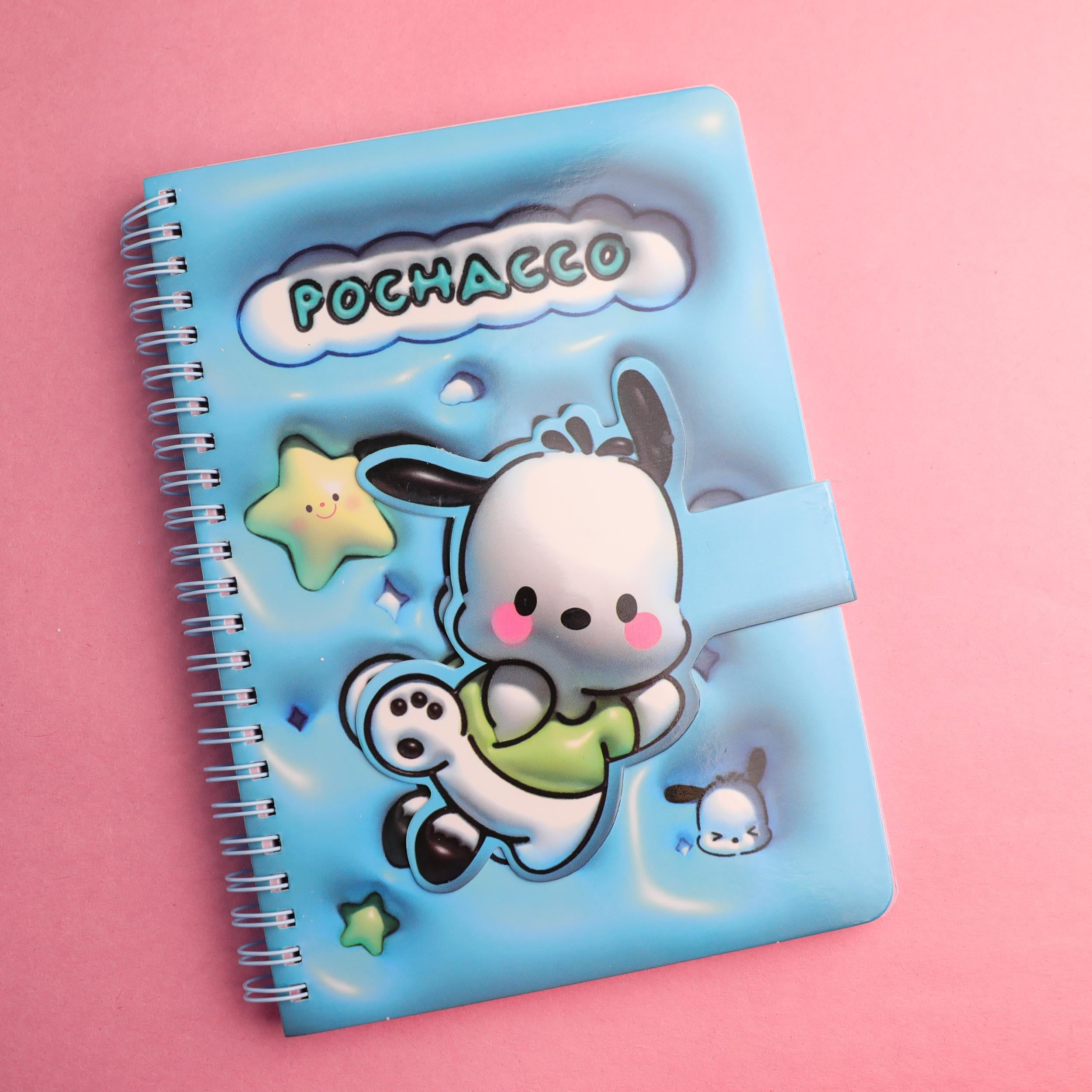 Sanrio  Pochacco Mıknatıs Kapaklı  3D A5 Boyu Defte
