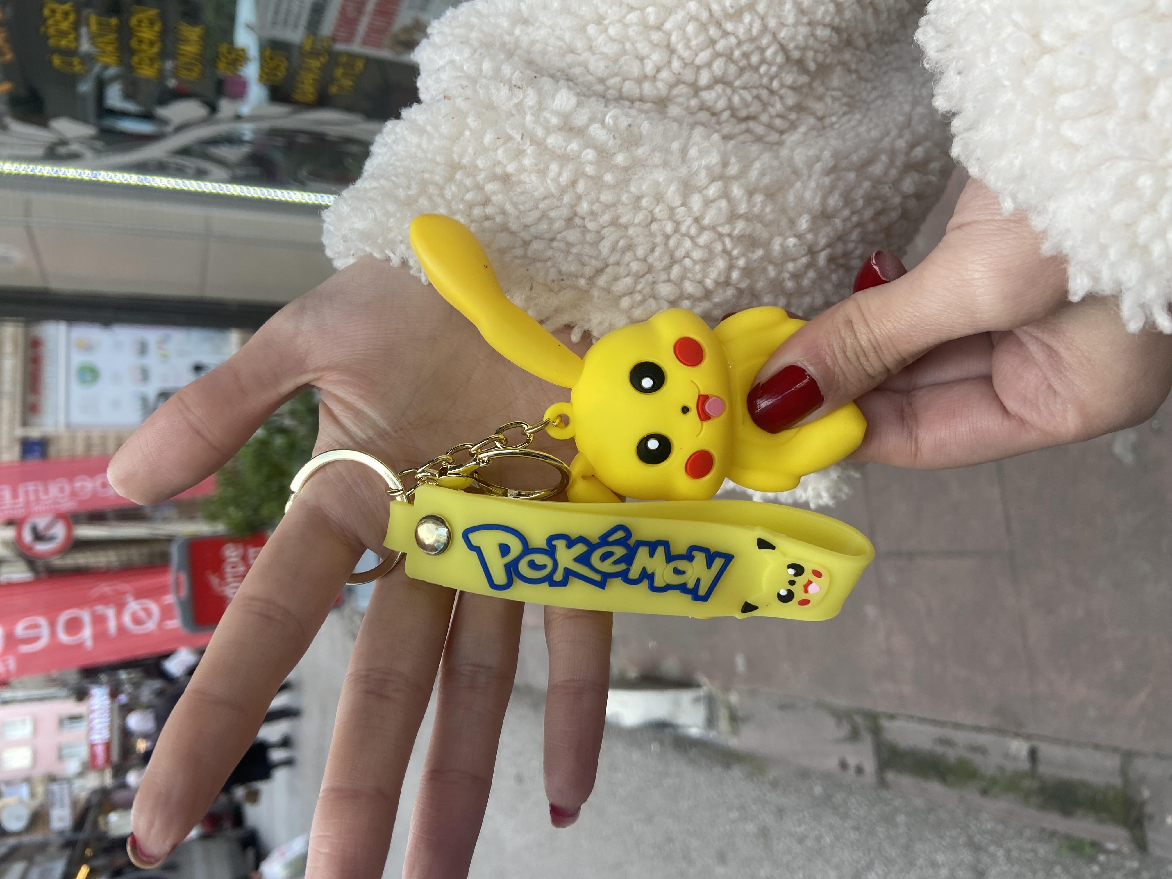 Sevimli Pokemon Kulakları  Hareketli Anahtarlık