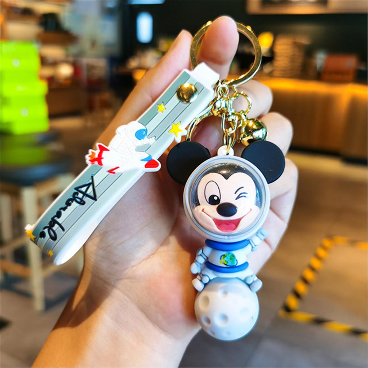 Space Uzay Astronot Mickey Mouse Anahtarlık Ve Çanta Aksesuarı