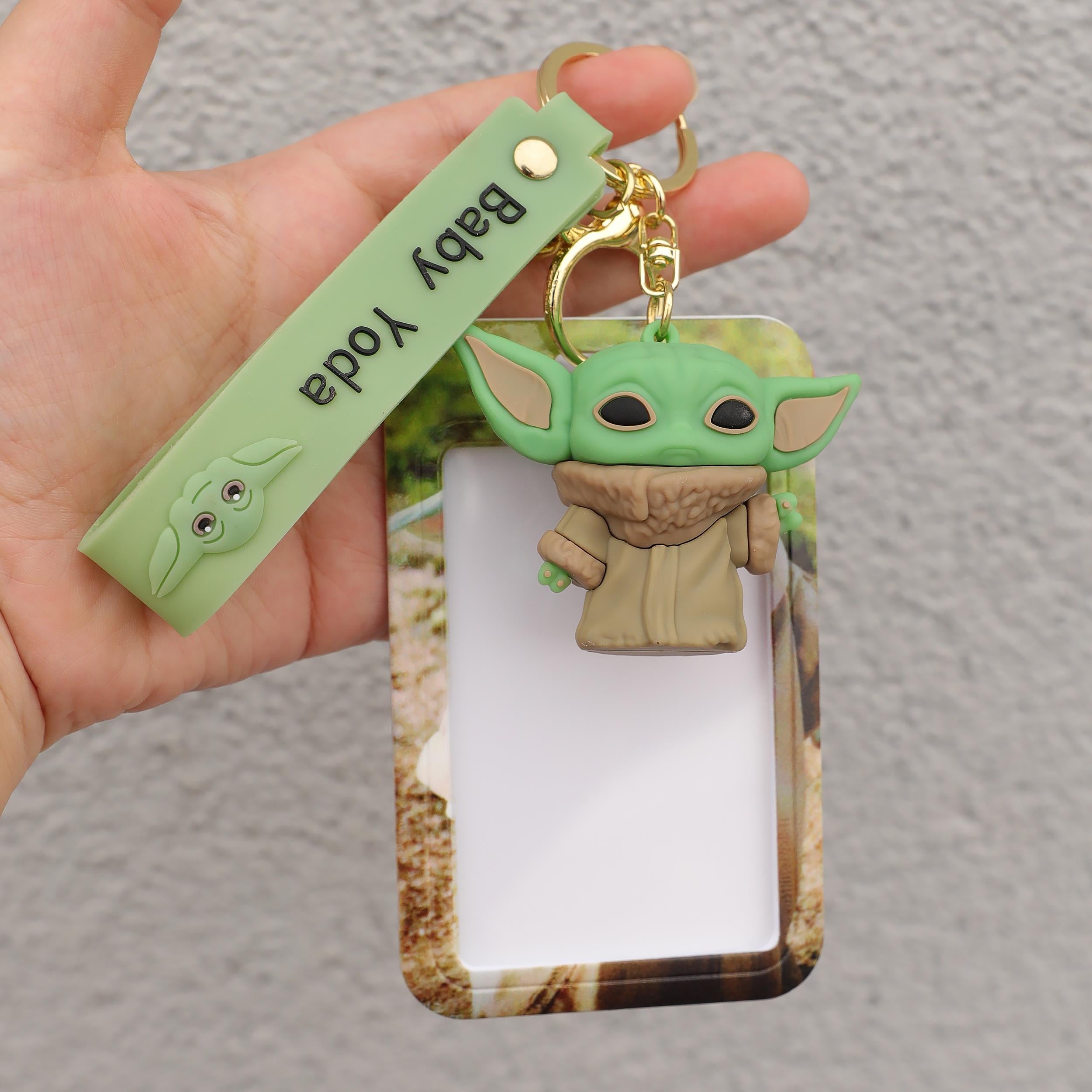 Star Wars - Baby Yoda Silikon  Kartlık  Anahtarlık 