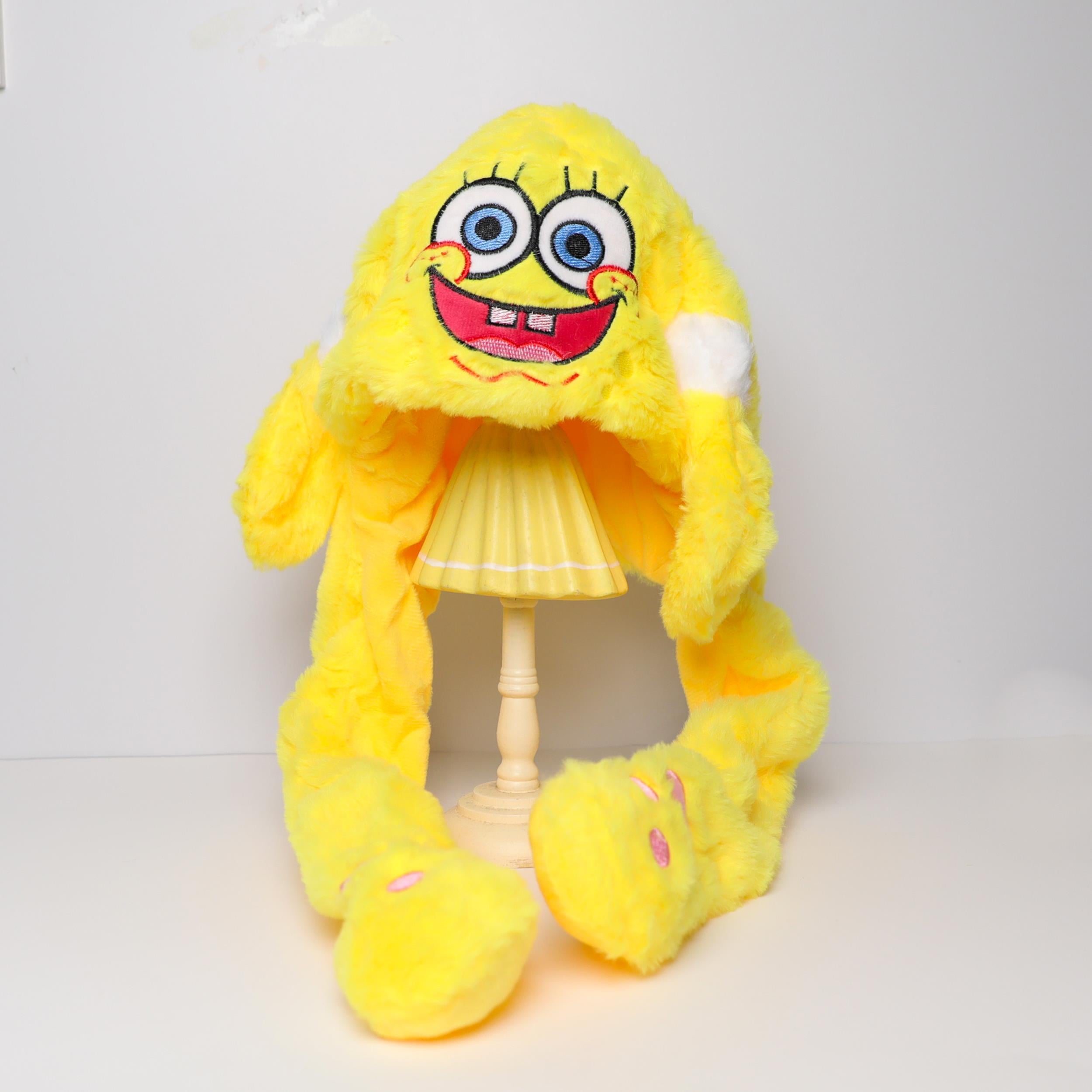 Sünger Bob Peluş Oynar Kulaklı Şapka