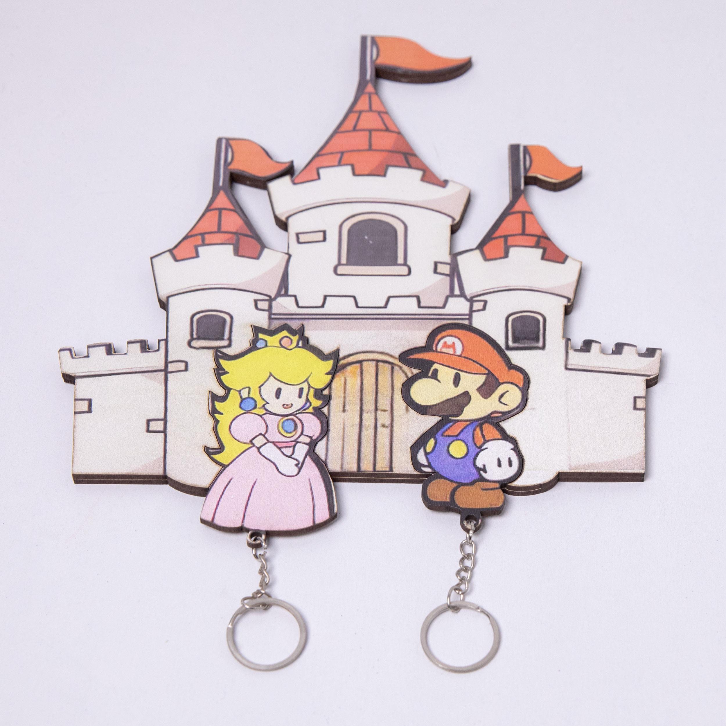 Super Mario Bros Anahtarlık  Çift Seti - Anahtar Askısı