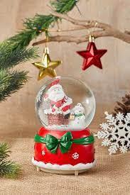 Yılbaşı Temalı Işıklı Müzikli Kar Küresi 