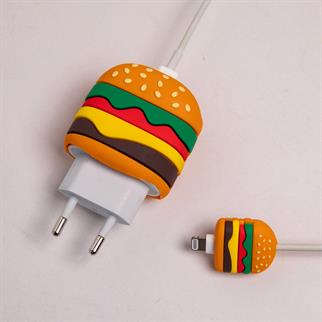 Hamburger  Şarj Koruyucu Başlığı Ve Kablo Koruyucu Set