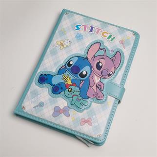 Stitch Temalı Mıknatıslı Özel Kapaklı Defter - A5 Boyut - 160 Sayfa