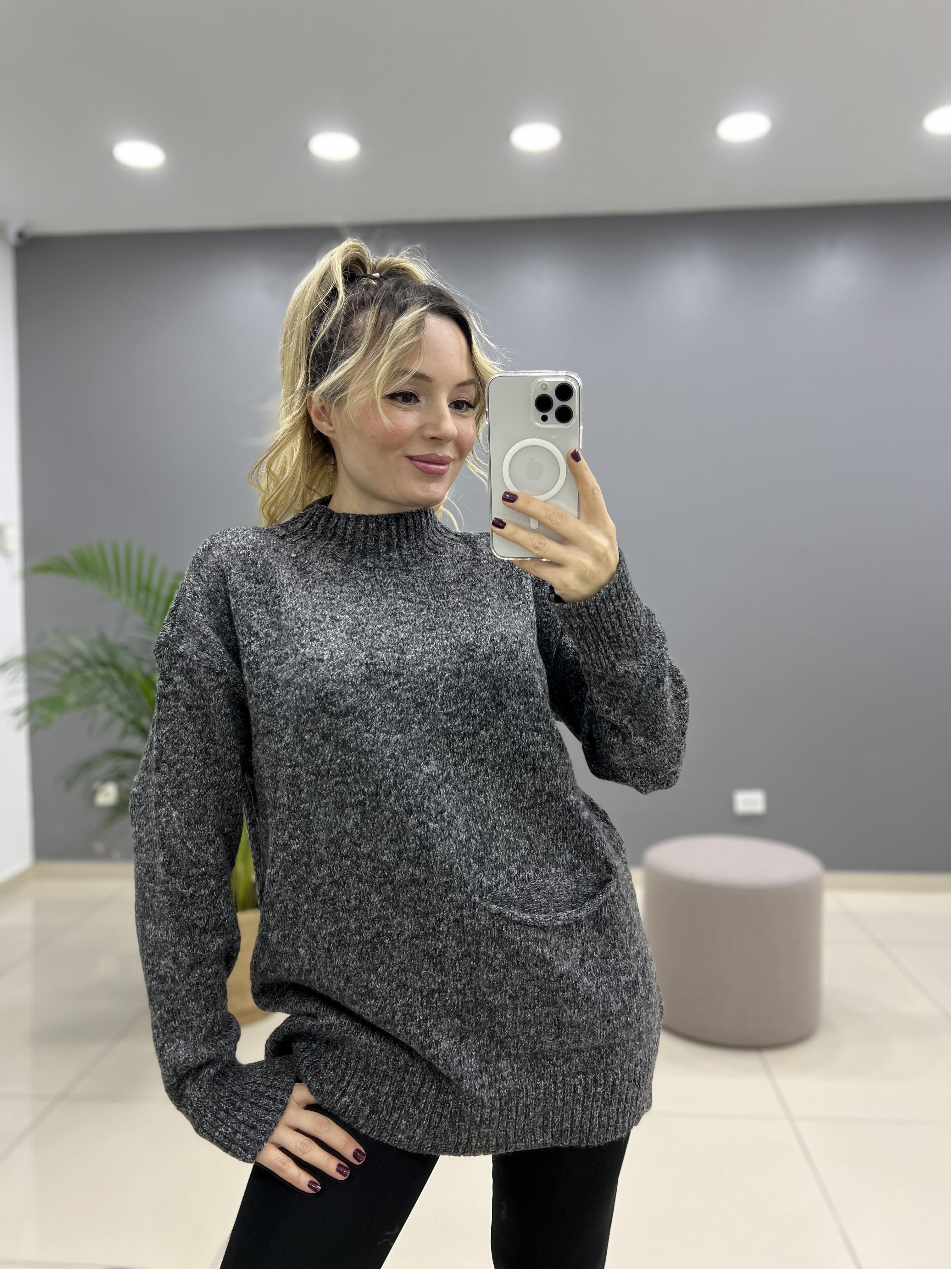 Buklet Yarım Balıkçı Yaka Triko Kazak