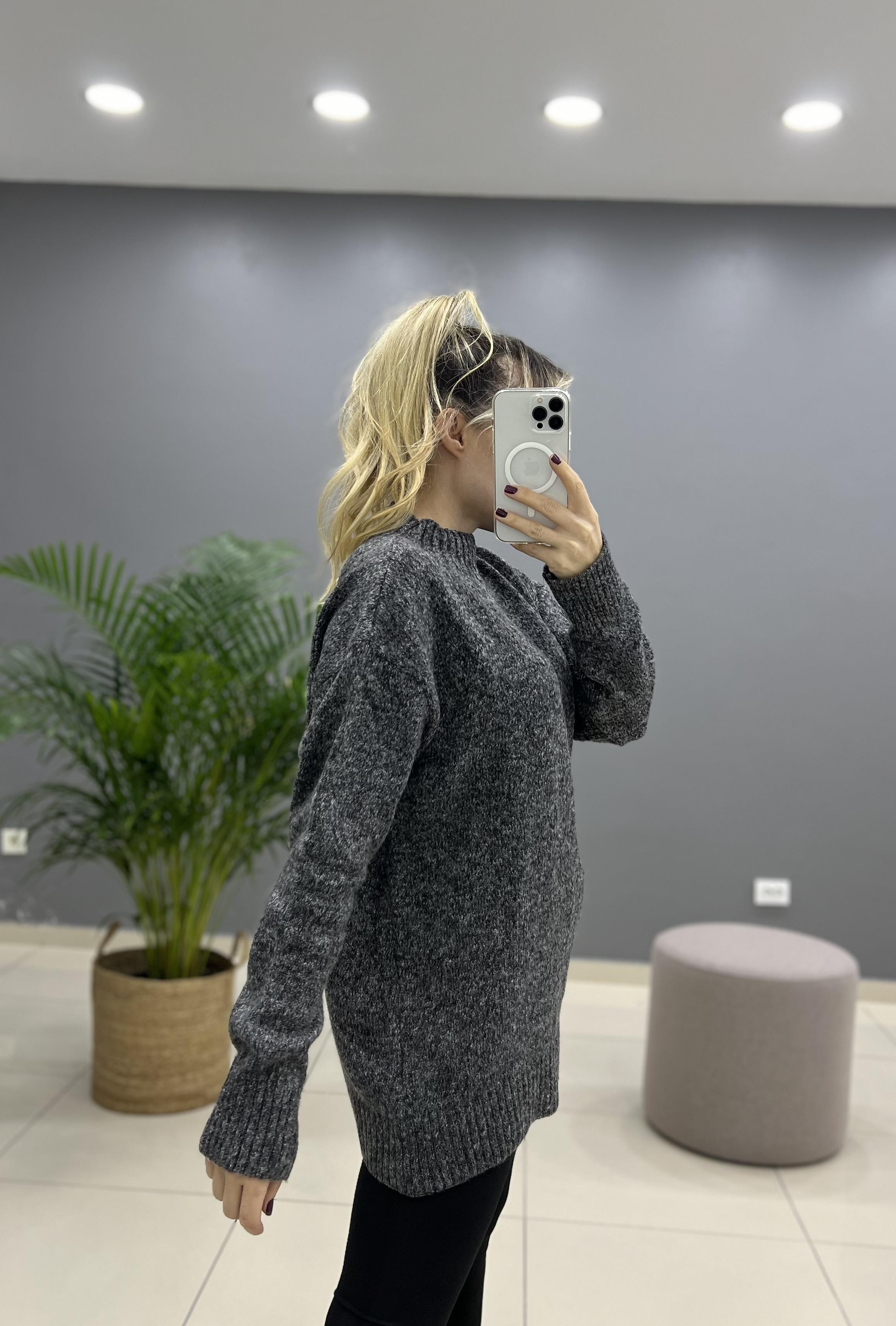 Buklet Yarım Balıkçı Yaka Triko Kazak