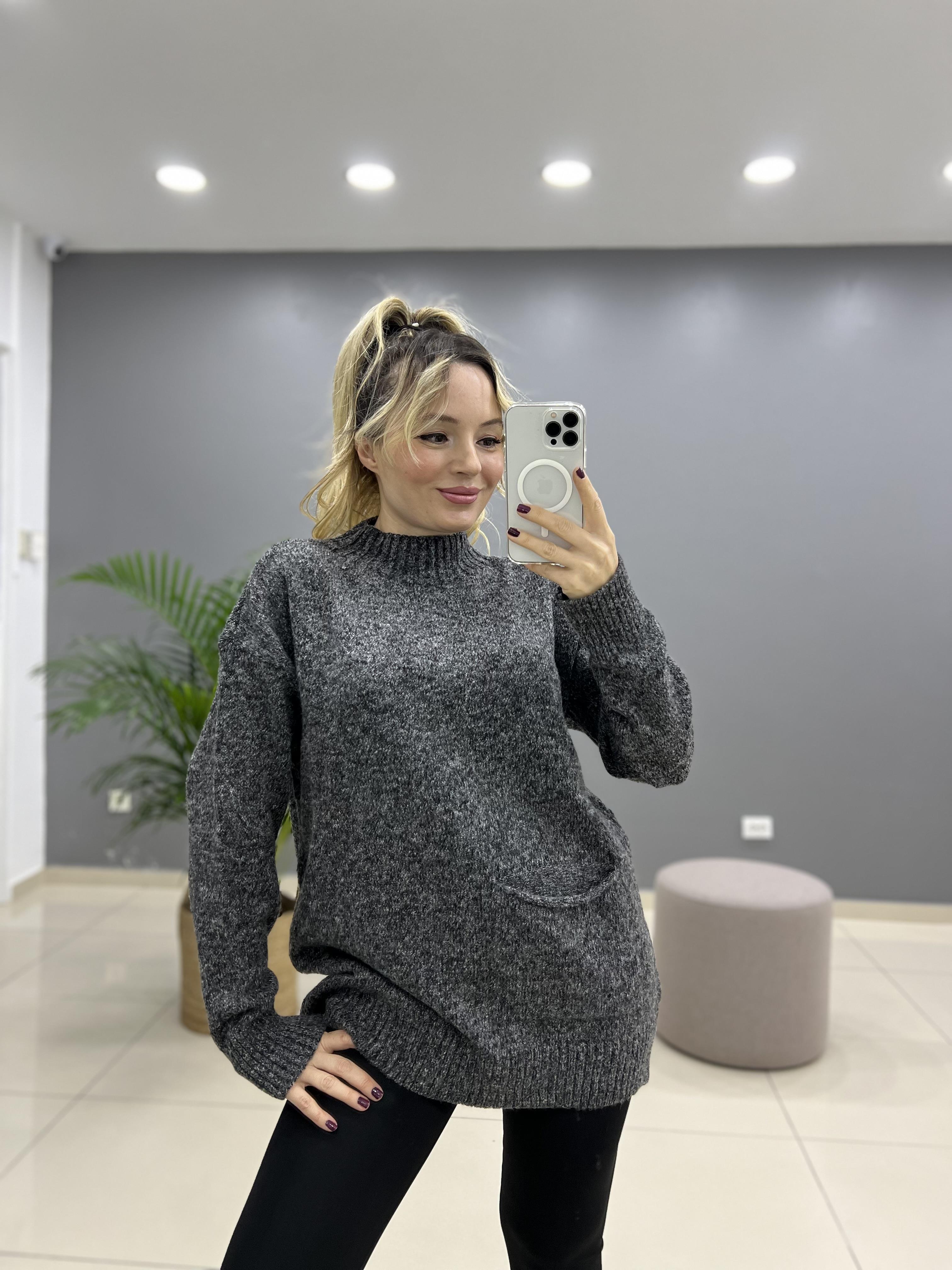 Buklet Yarım Balıkçı Yaka Triko Kazak