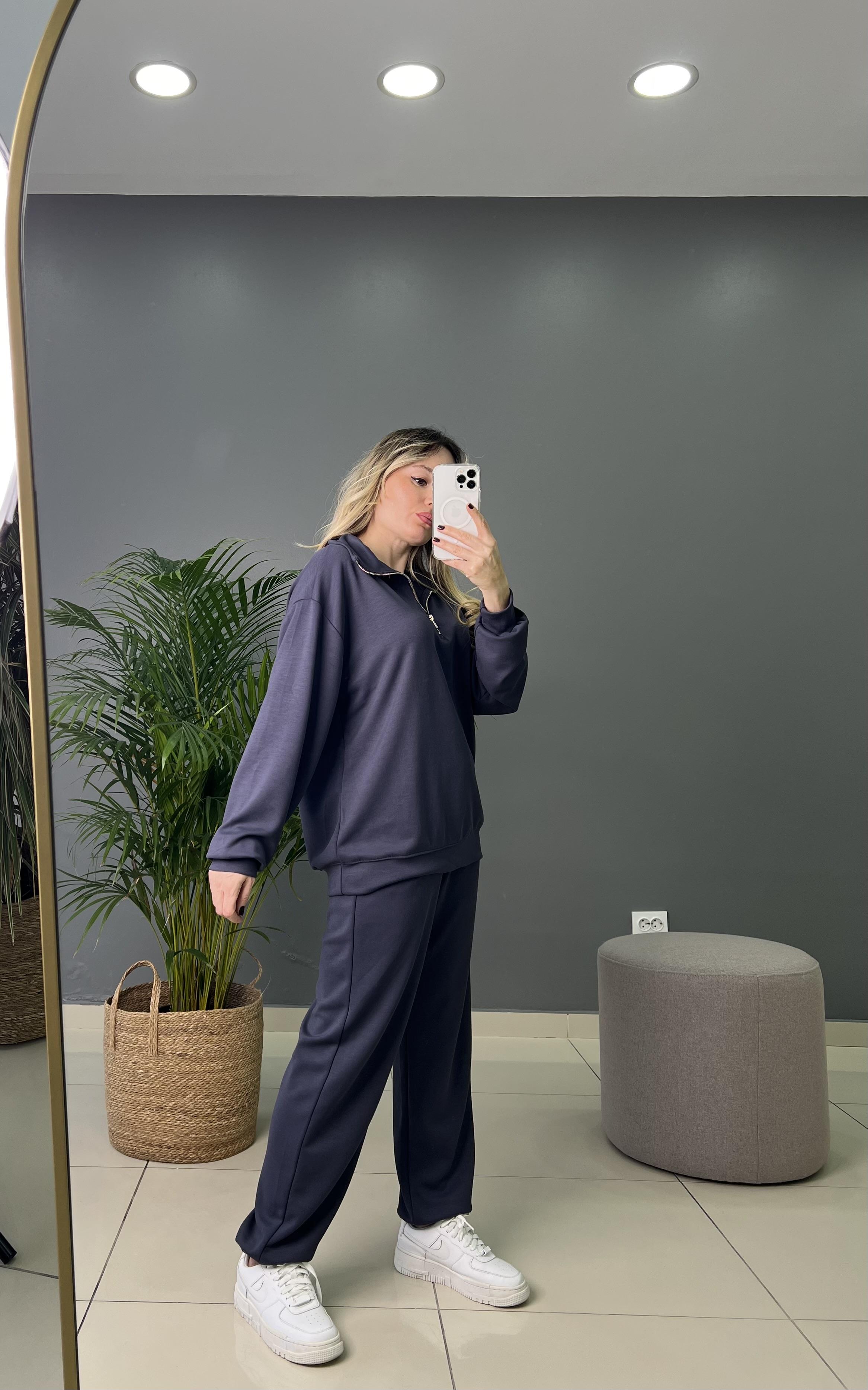 Füme Modal Kumaş Eşofman Takımı 