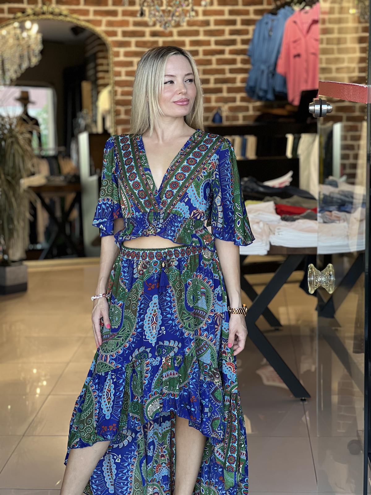 İpek Saten Kumaş İkili Takım