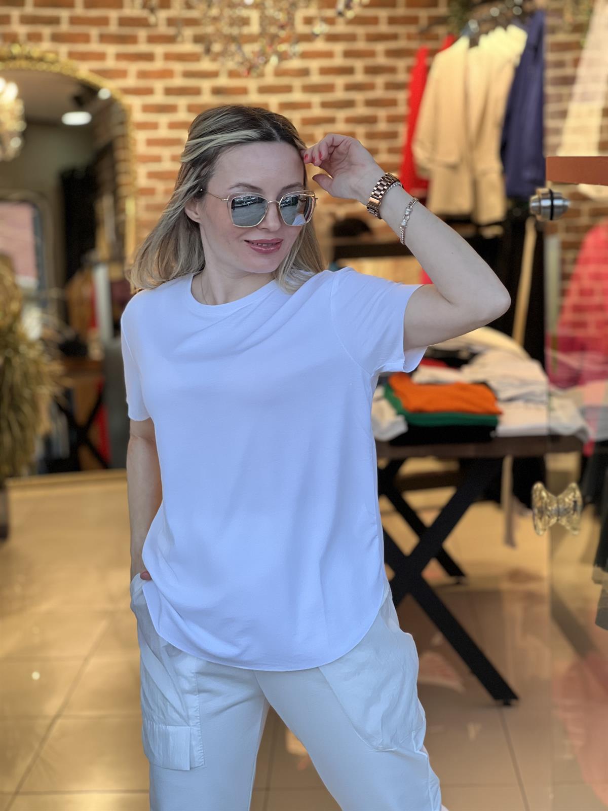 Lazer Kesim Tensel Tişört