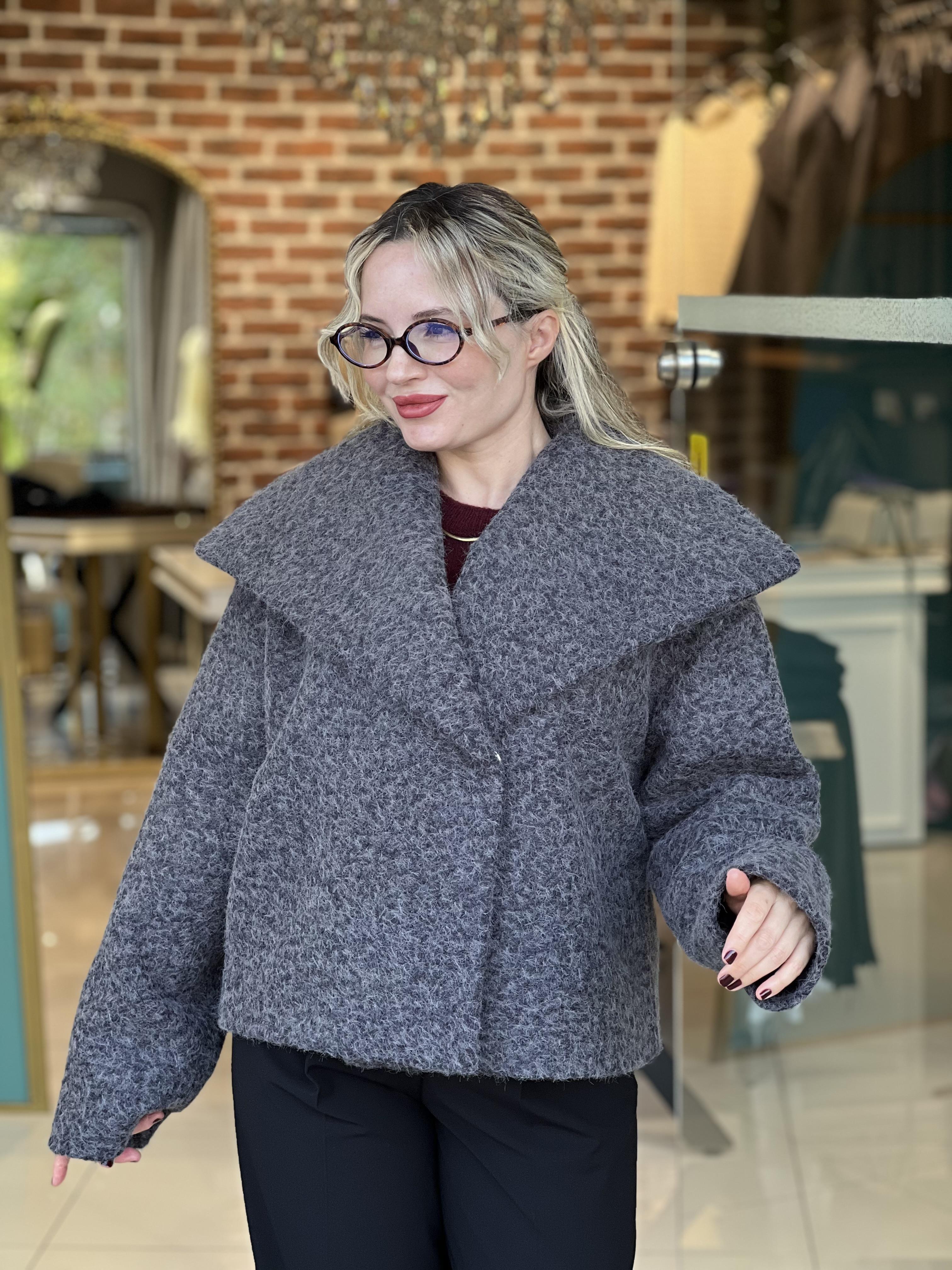 Malmö Kıvırcık Gri Ceket