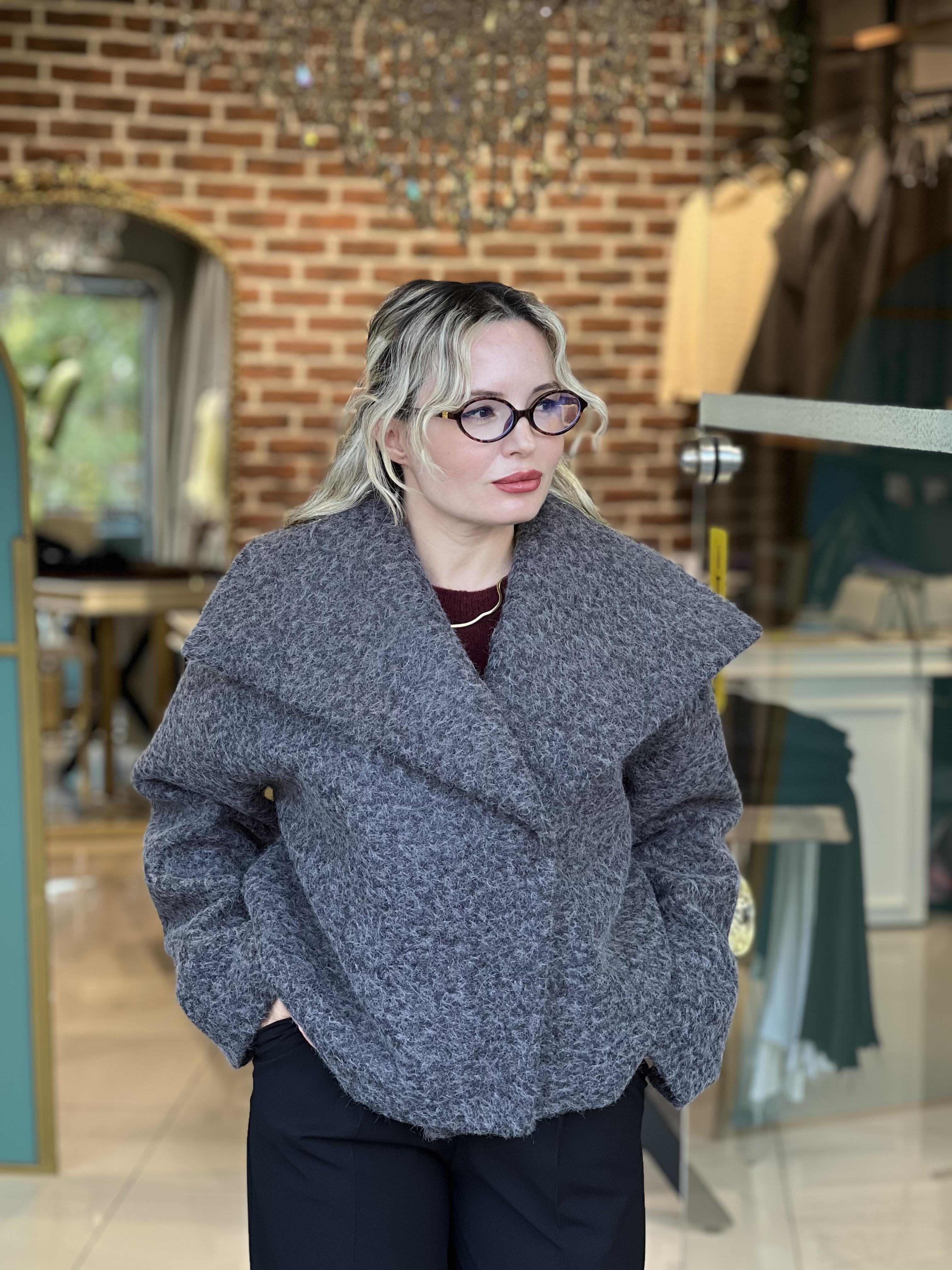 Malmö Kıvırcık Gri Ceket