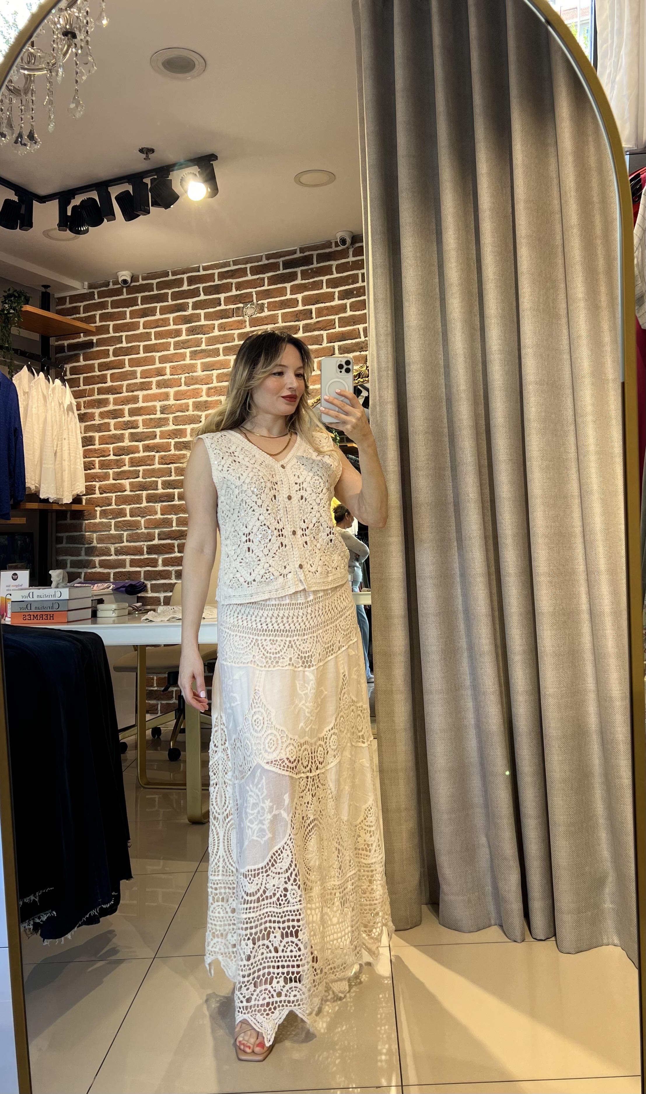 Natural Brodeli Maksi Boy Etek