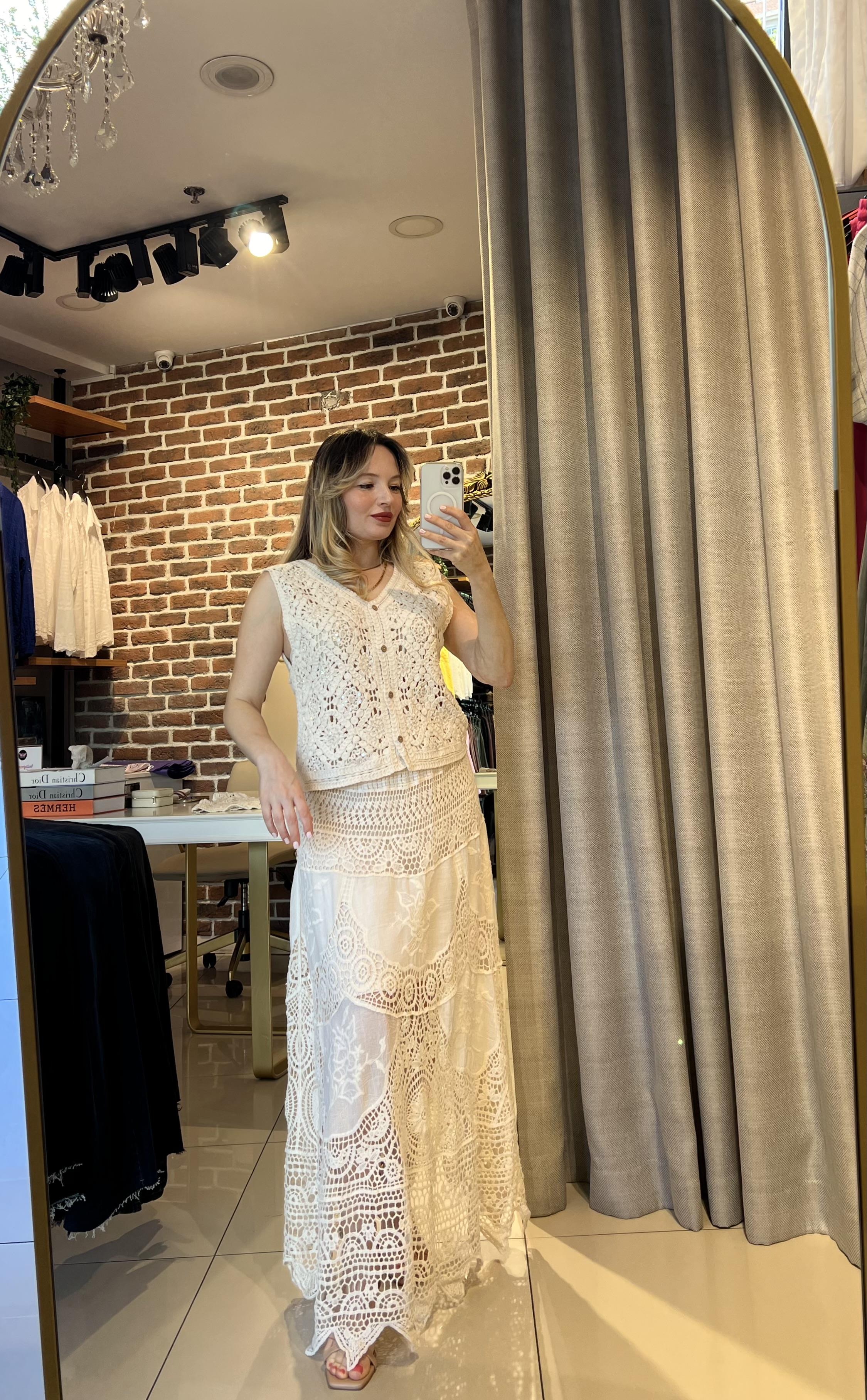 Natural Brodeli Maksi Boy Etek