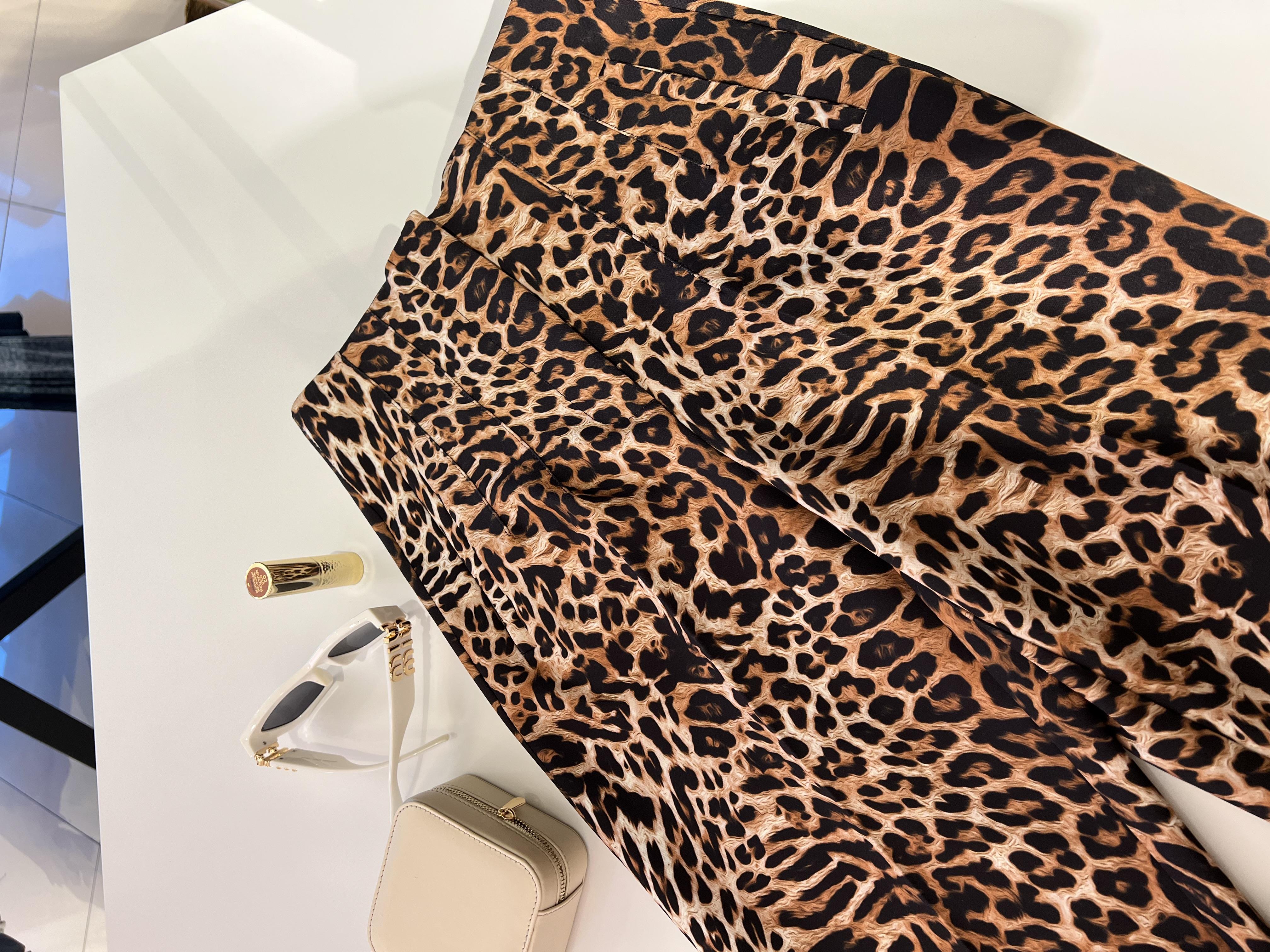 Orijinal Marka Modeli Leopar Filetolu Pantolon