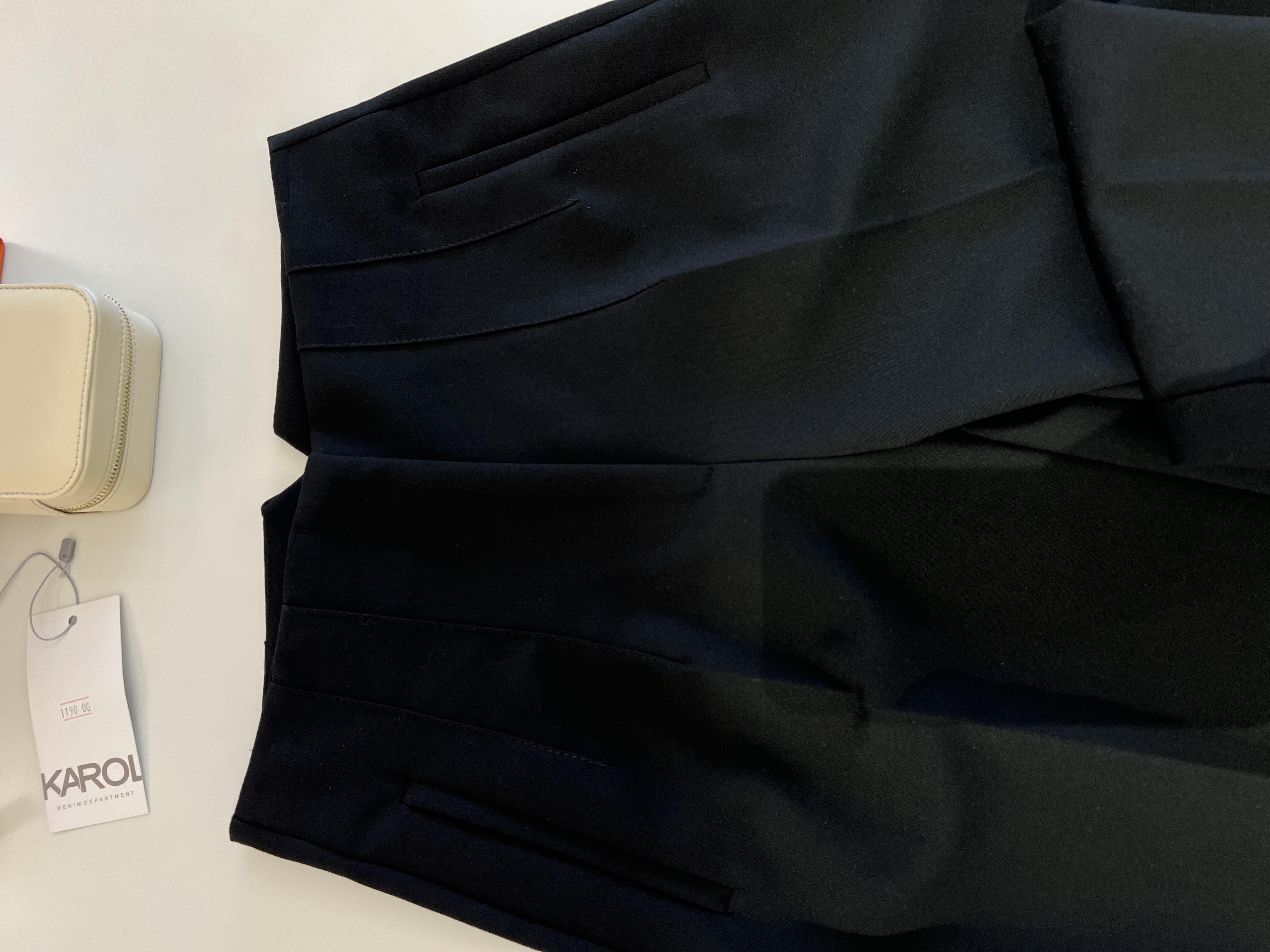 Orijinal Marka Modeli Siyah Filetolu Pantalon  