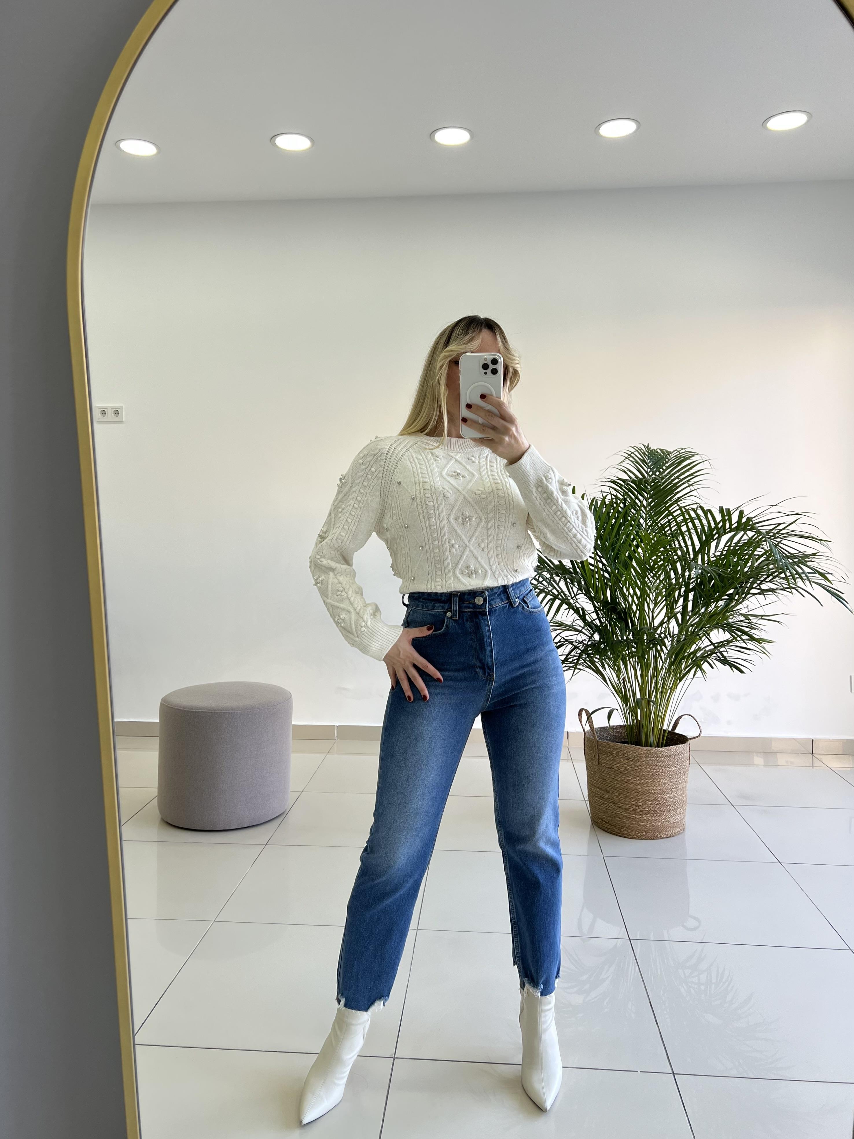 Orijinal Marka  Mom Fit Jean Pantolon