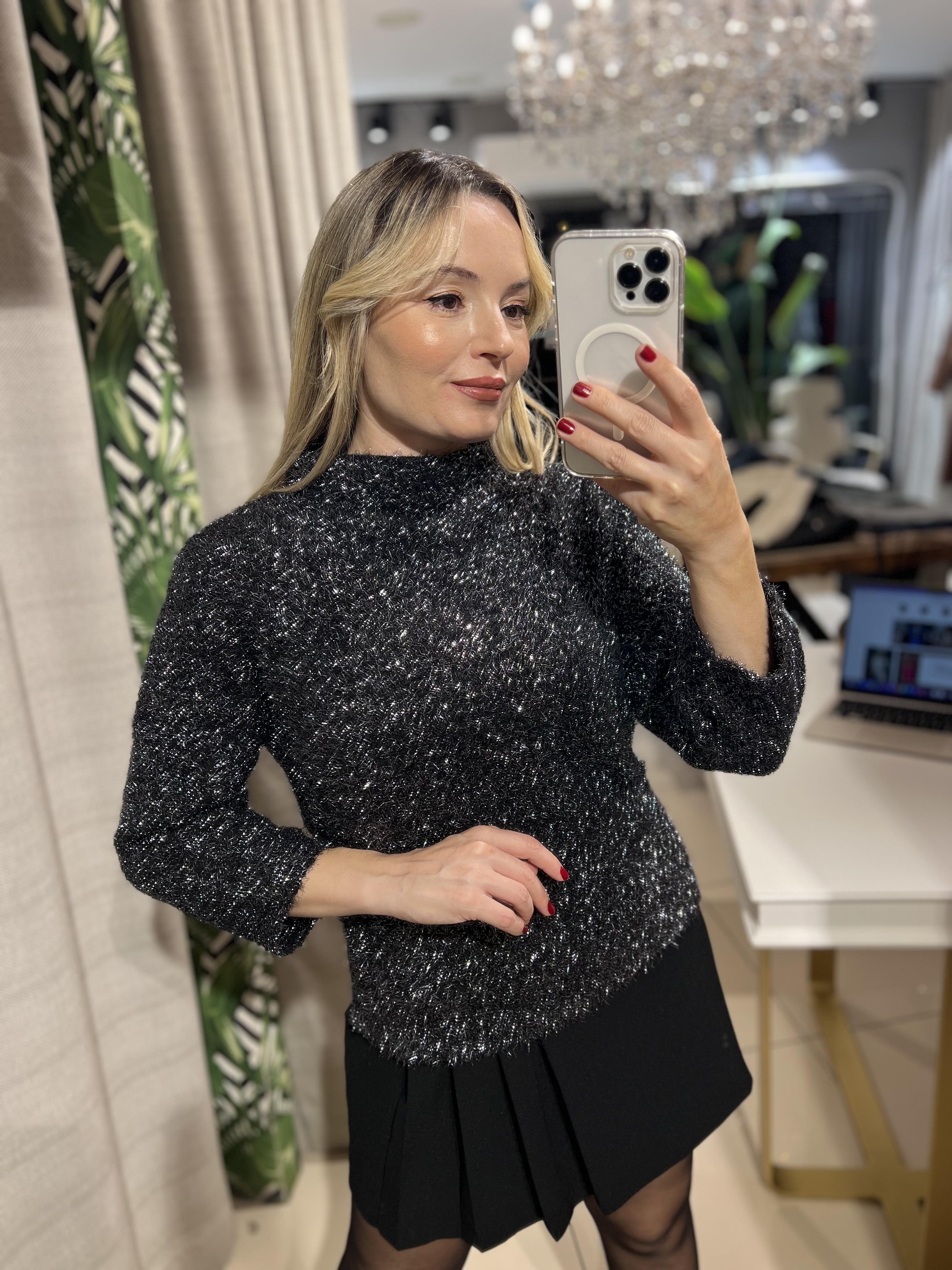 Yumuşak Dokulu Simli Kazak