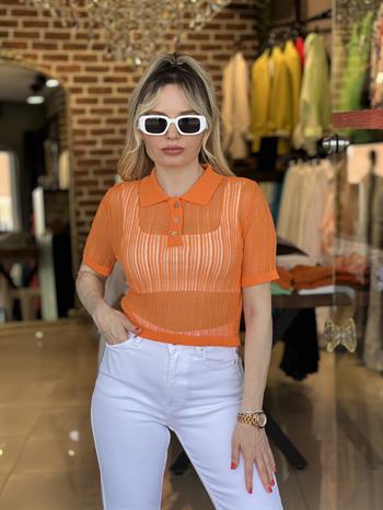 Ajur desenli ince triko