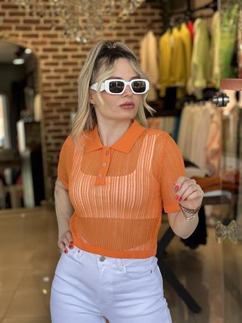 Ajur desenli ince triko