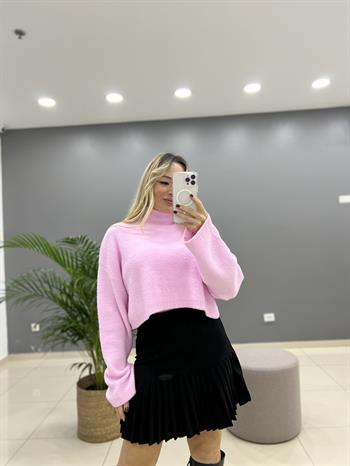 Alt Kısım Piliseli Mini Etek