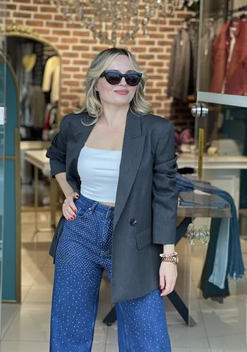Antrasit Blazer Ceket