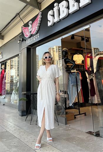 Astarlı Keten Elbise